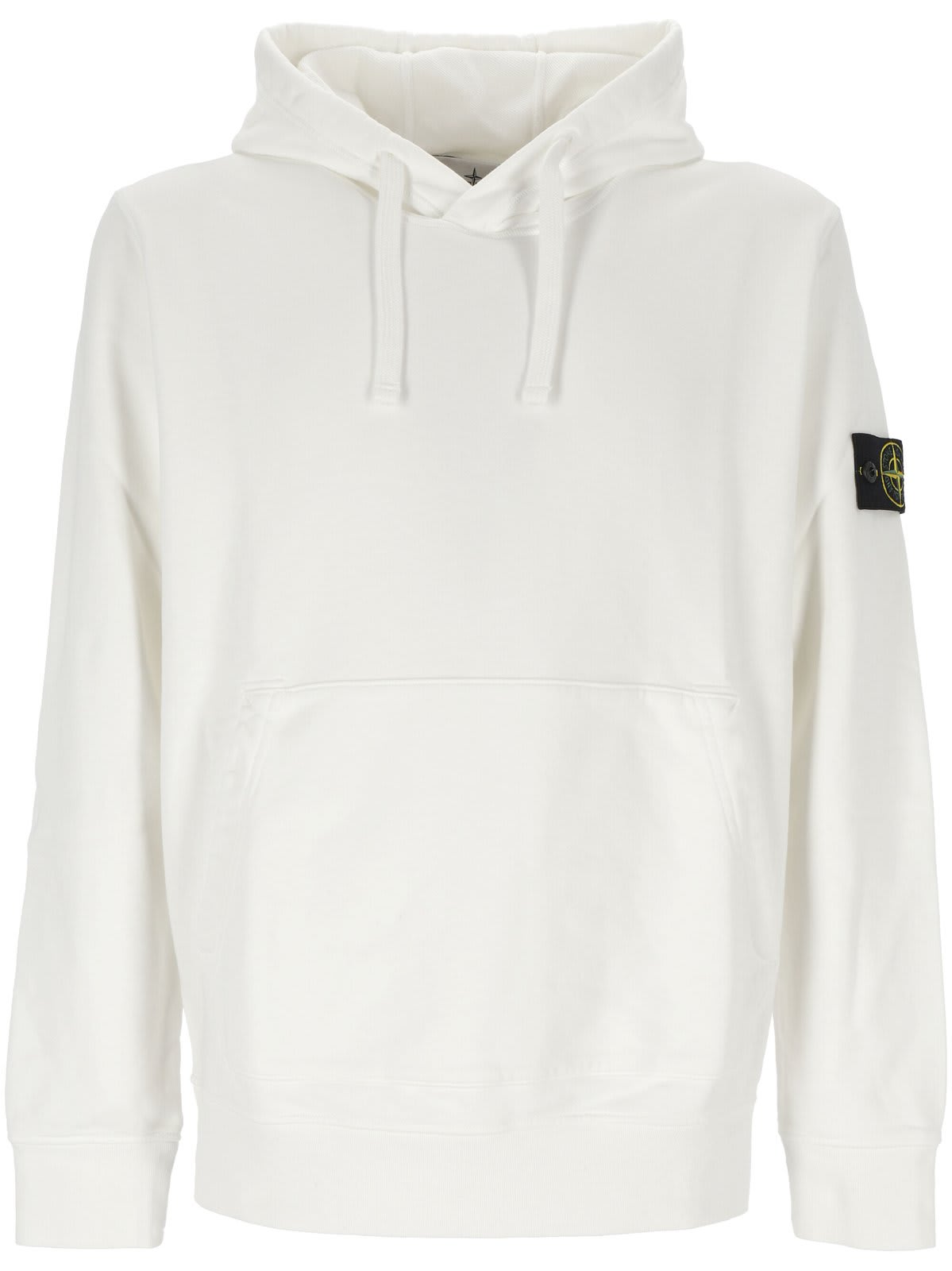 Logo Patch Drawstring Hoodie