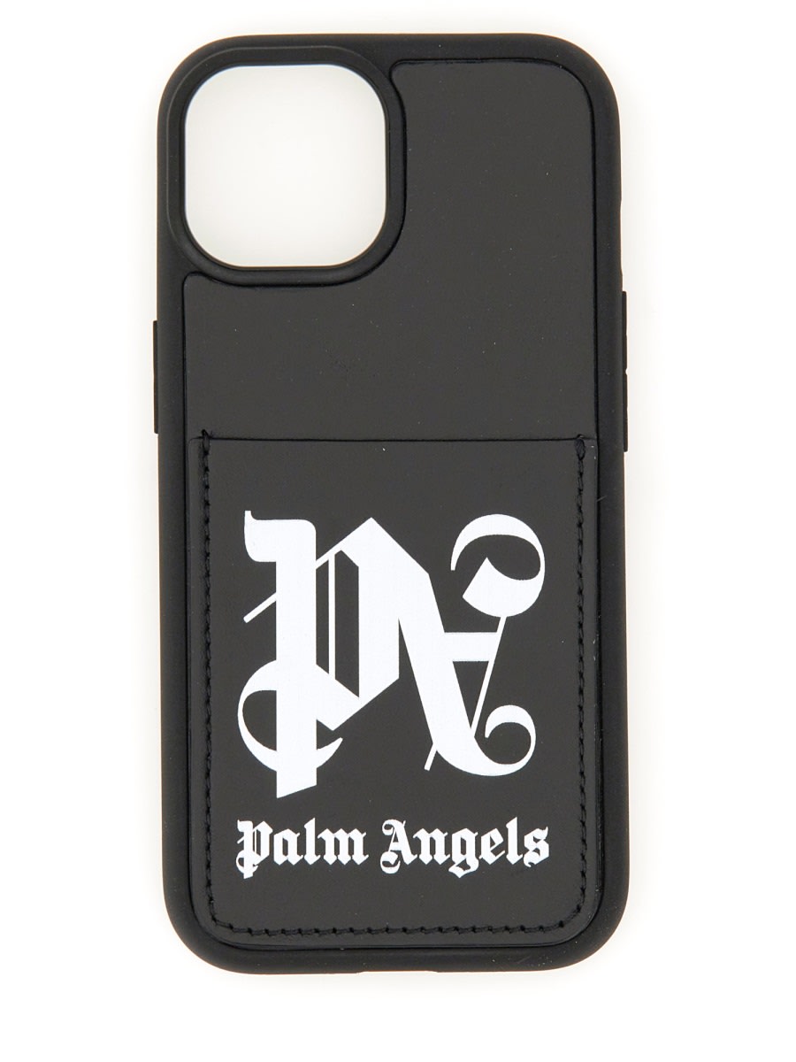 Shop Palm Angels Case For Iphone 15 In Black