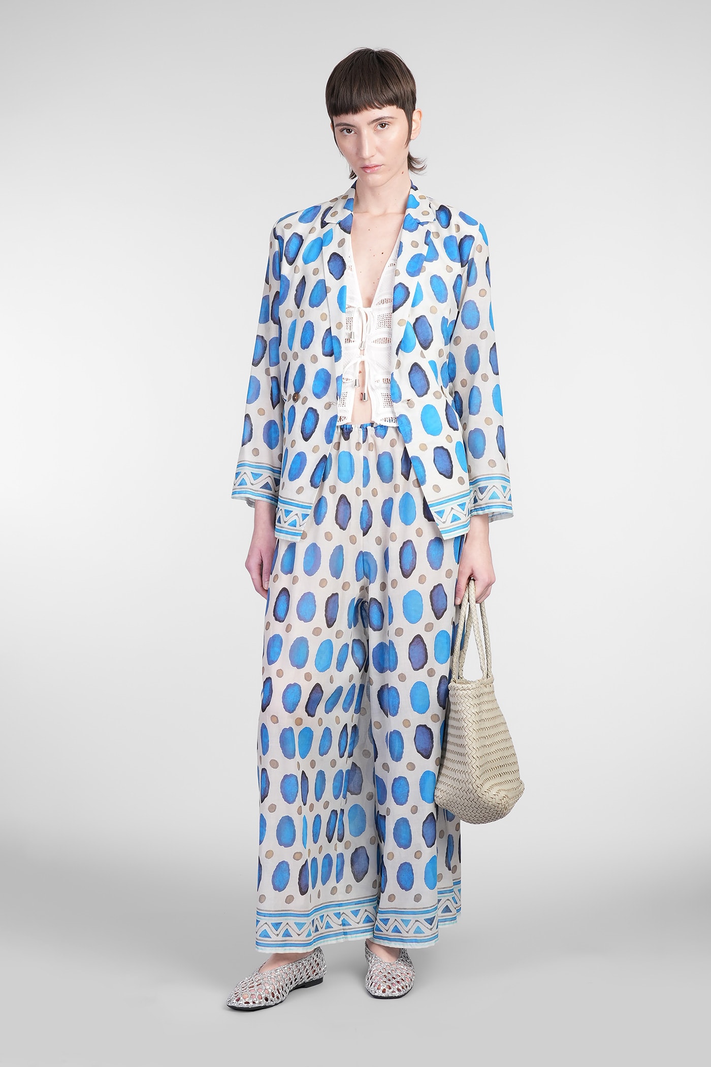 Holy Caftan Pan Pants In Grey Cotton