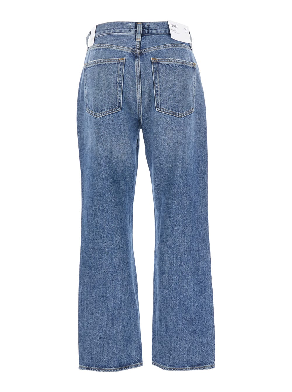 valen Blue Jeans With Belt Loops In Denim Woman