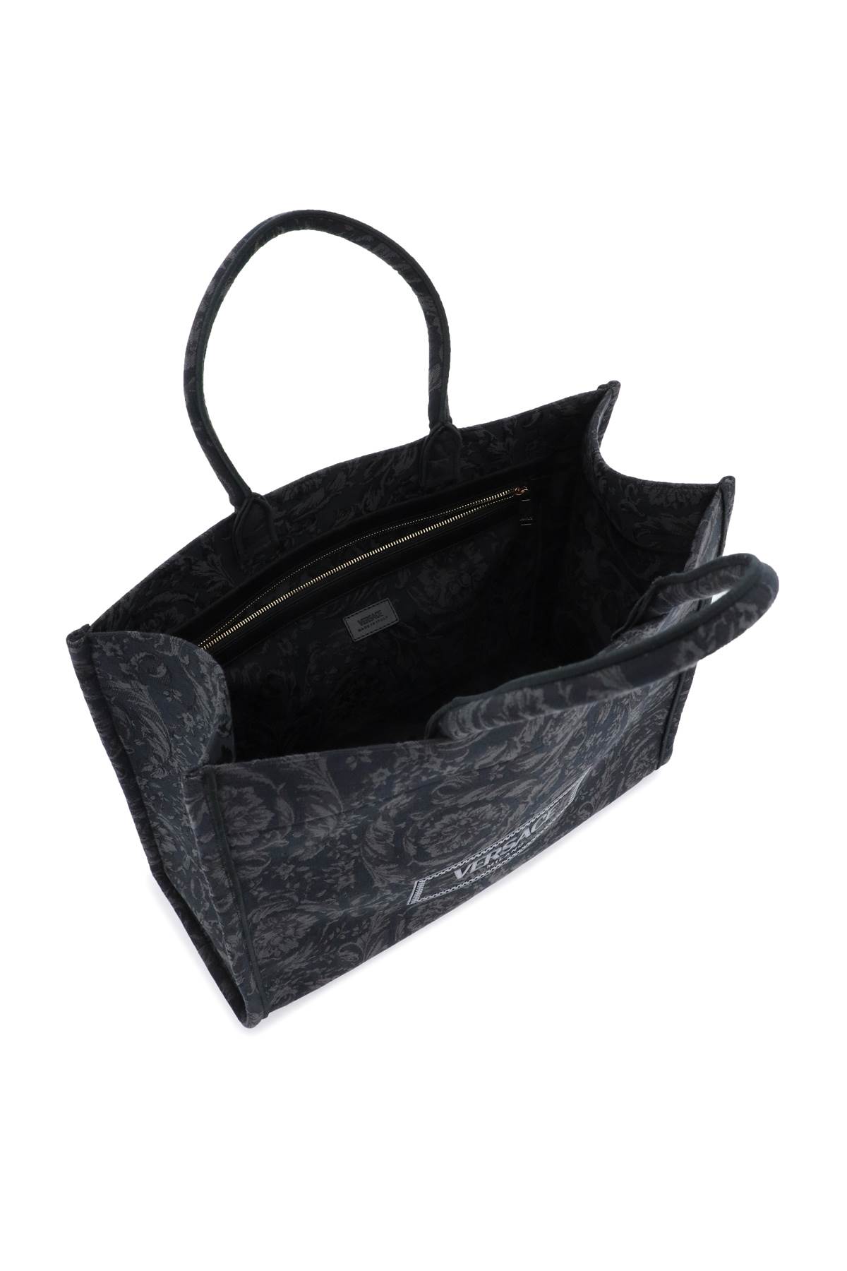 Versace Tote Bag Extra Large In Black