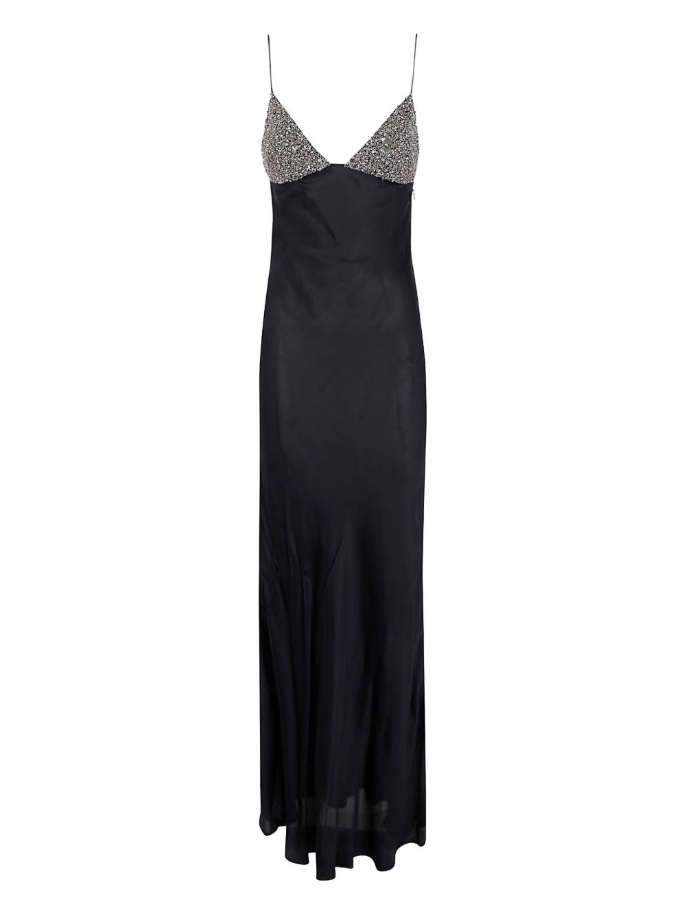 Twinset Sleeveless Dress With Decoration In Black