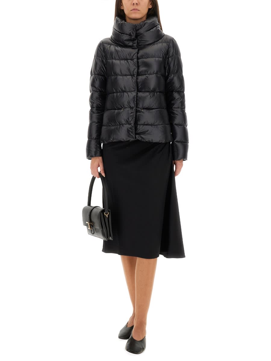 Herno Ultralight Nylon Hood In Black