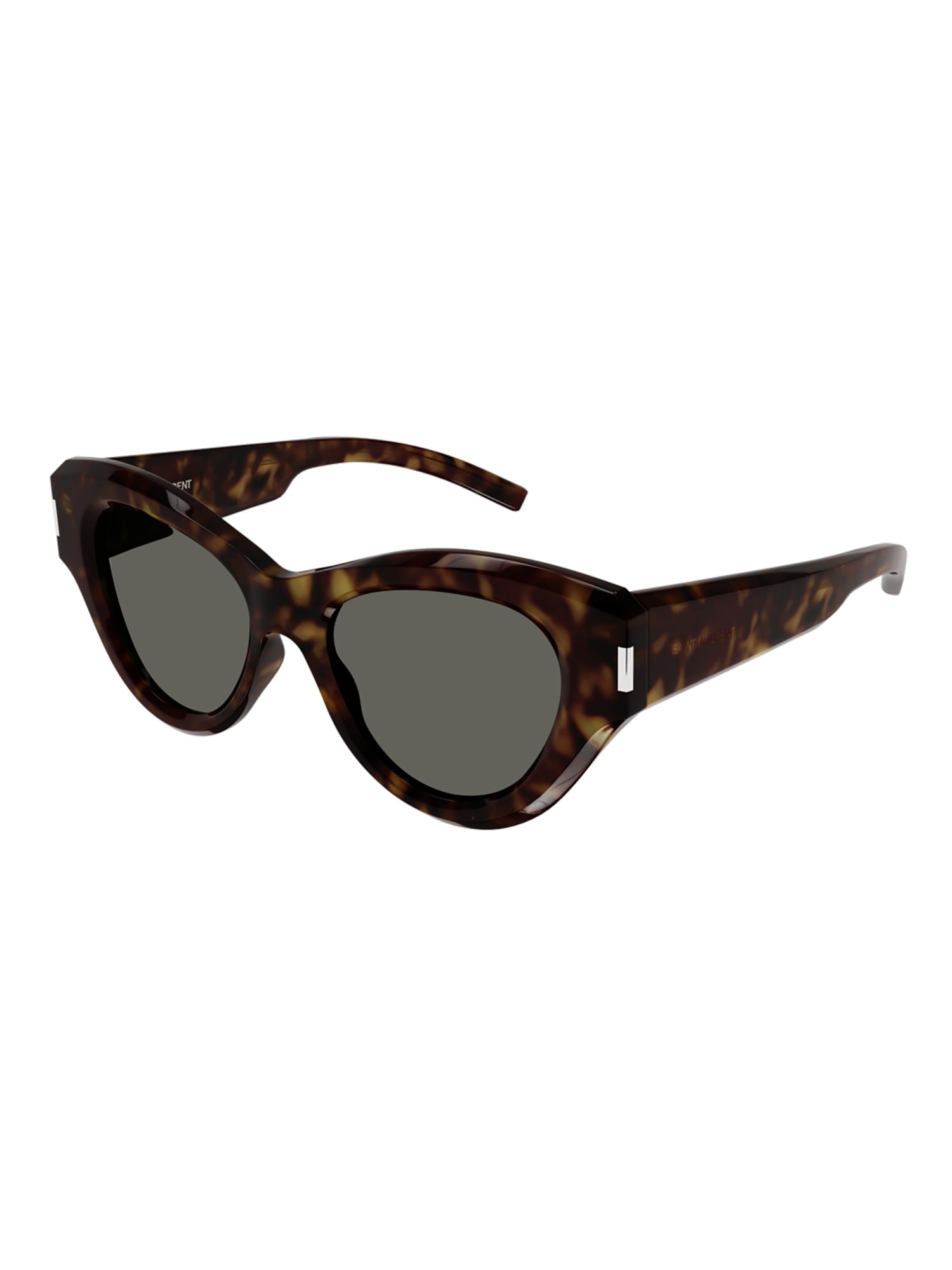 Shop Saint Laurent Sl 506 Sunglasses In Havana Havana Grey