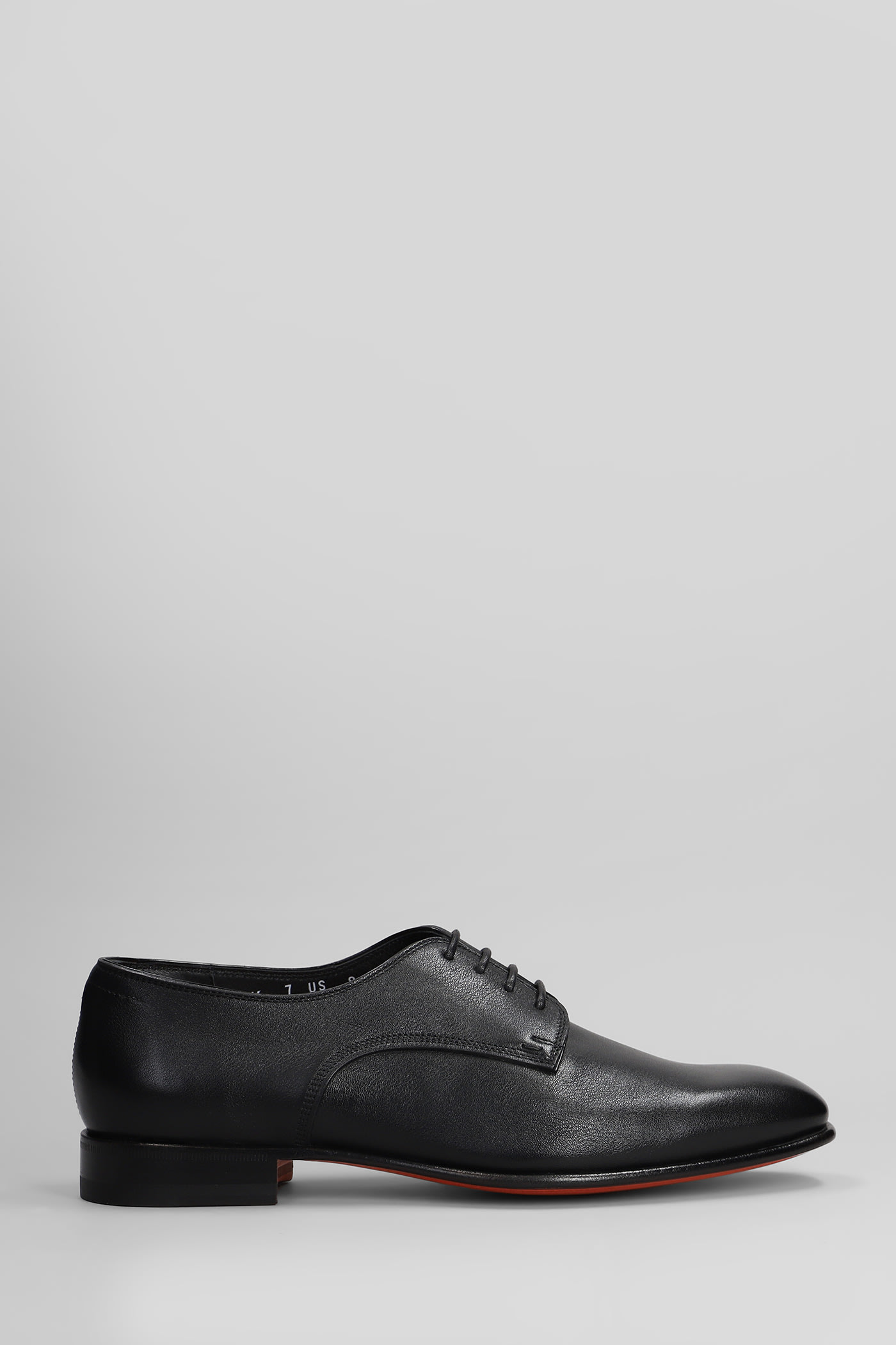 Archer Lace Up Shoes In Black Leather