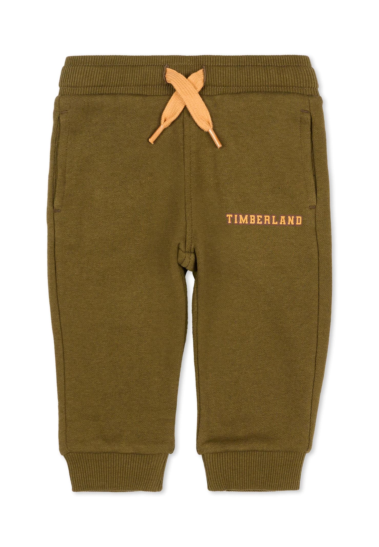 Timberland Green Sweatshirt For Baby Boy With Logo In Green