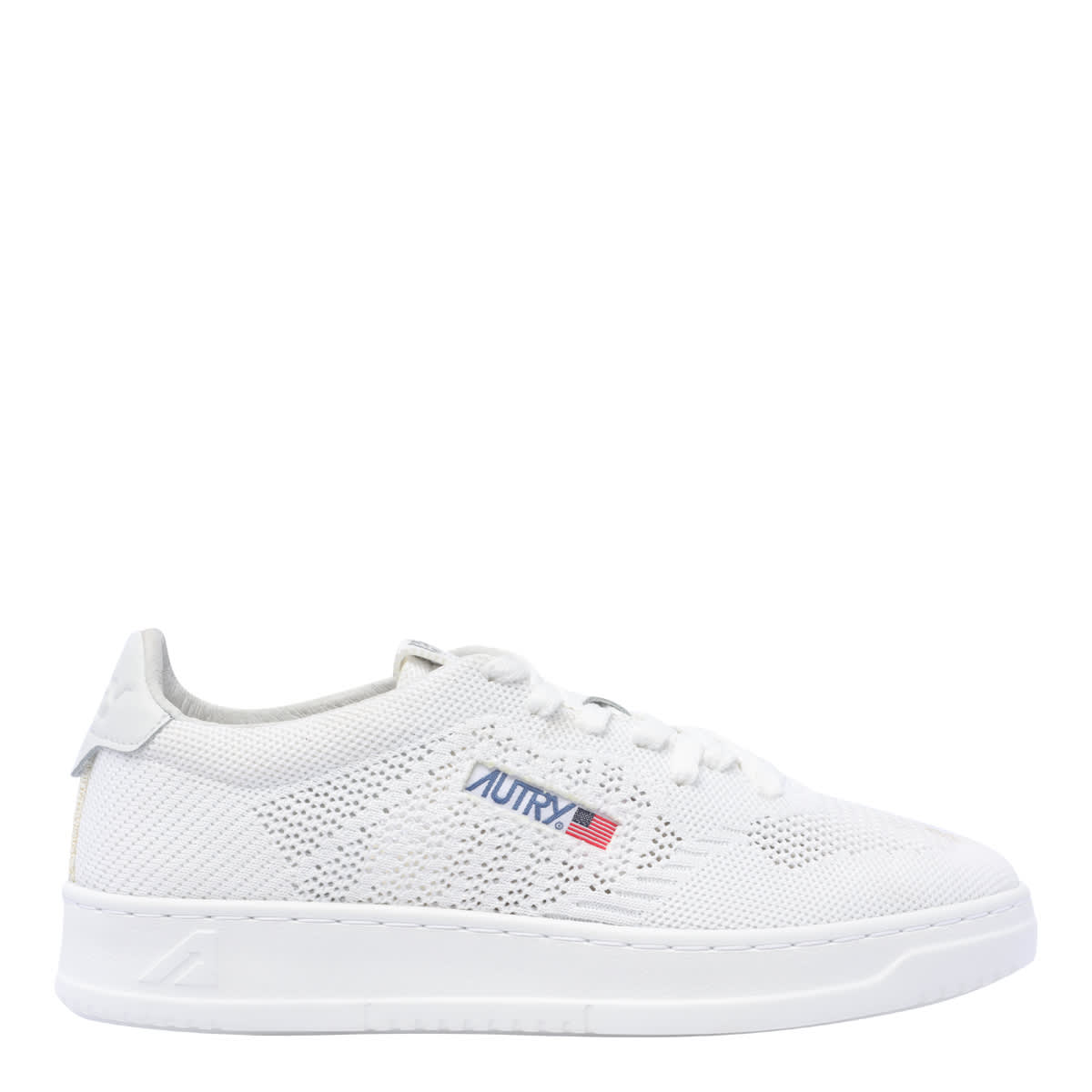 Shop Autry Medalist Easeknit Sneakers In White