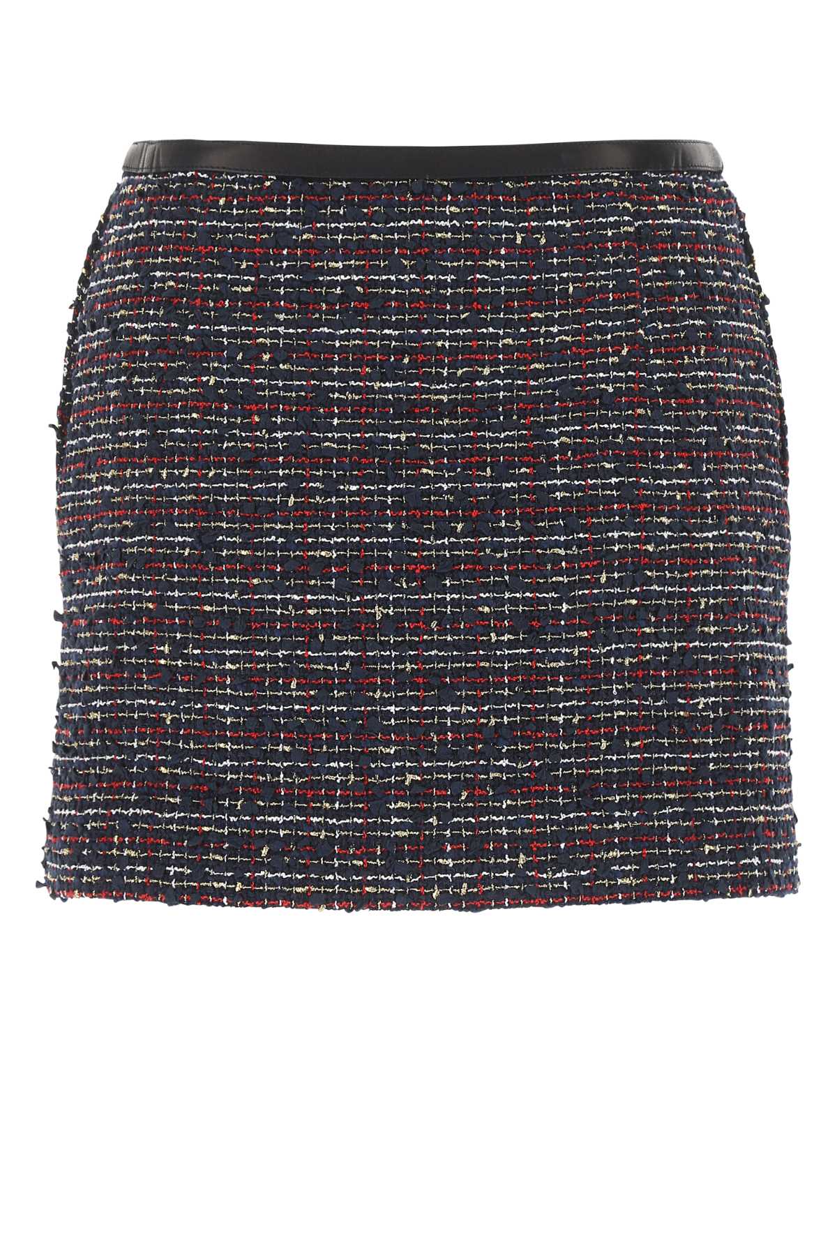 Shop Valentino Multicolor Bouclã© Mini Skirt In Et6