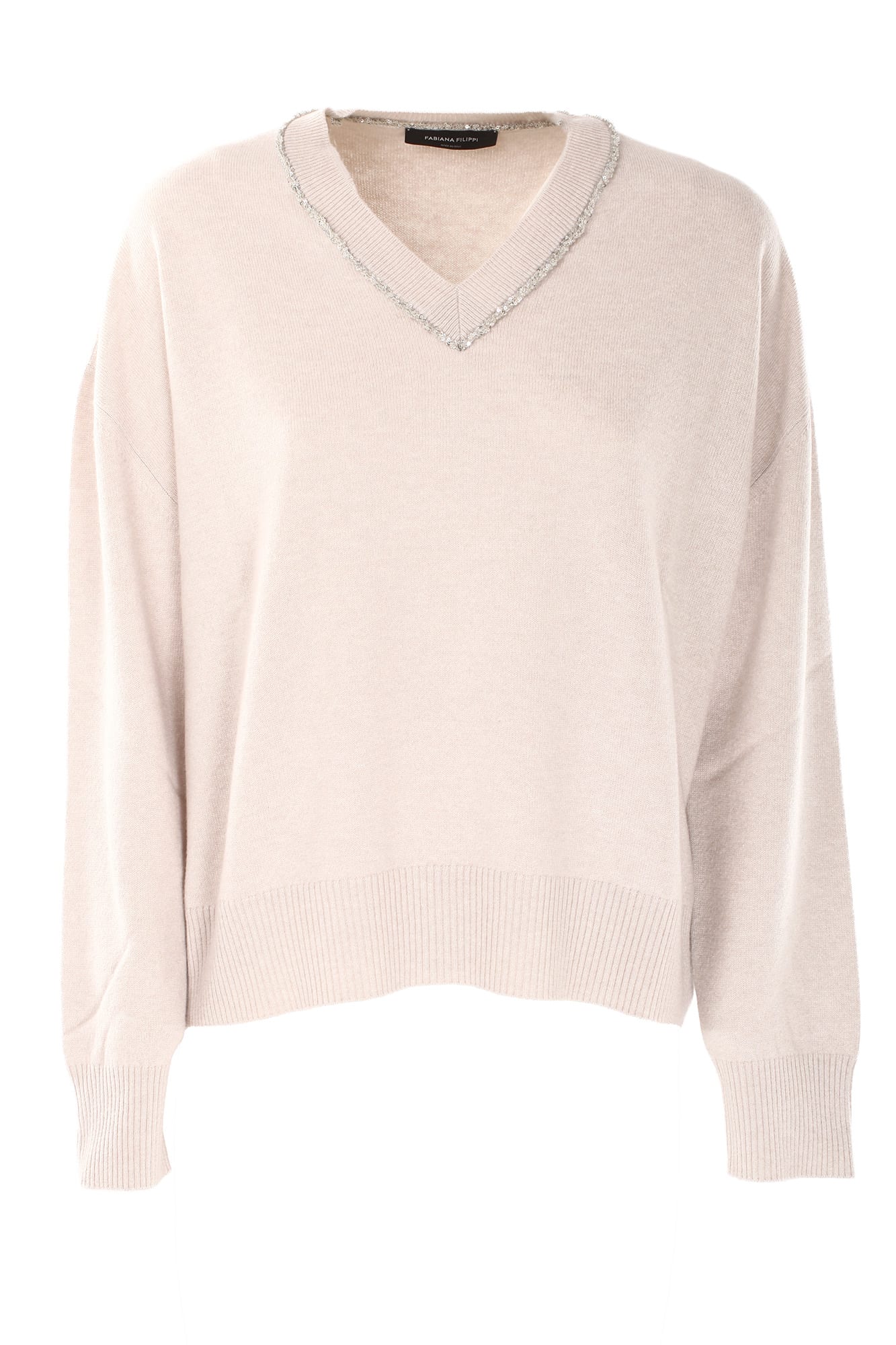 Shop Fabiana Filippi Sweaters Beige