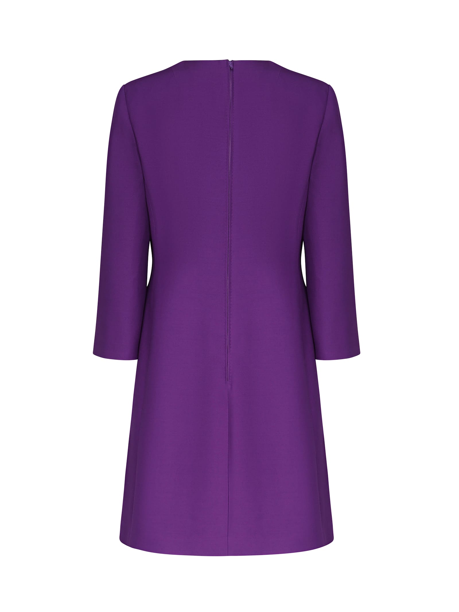 Valentino Crepe Couture Scalloped Minidress