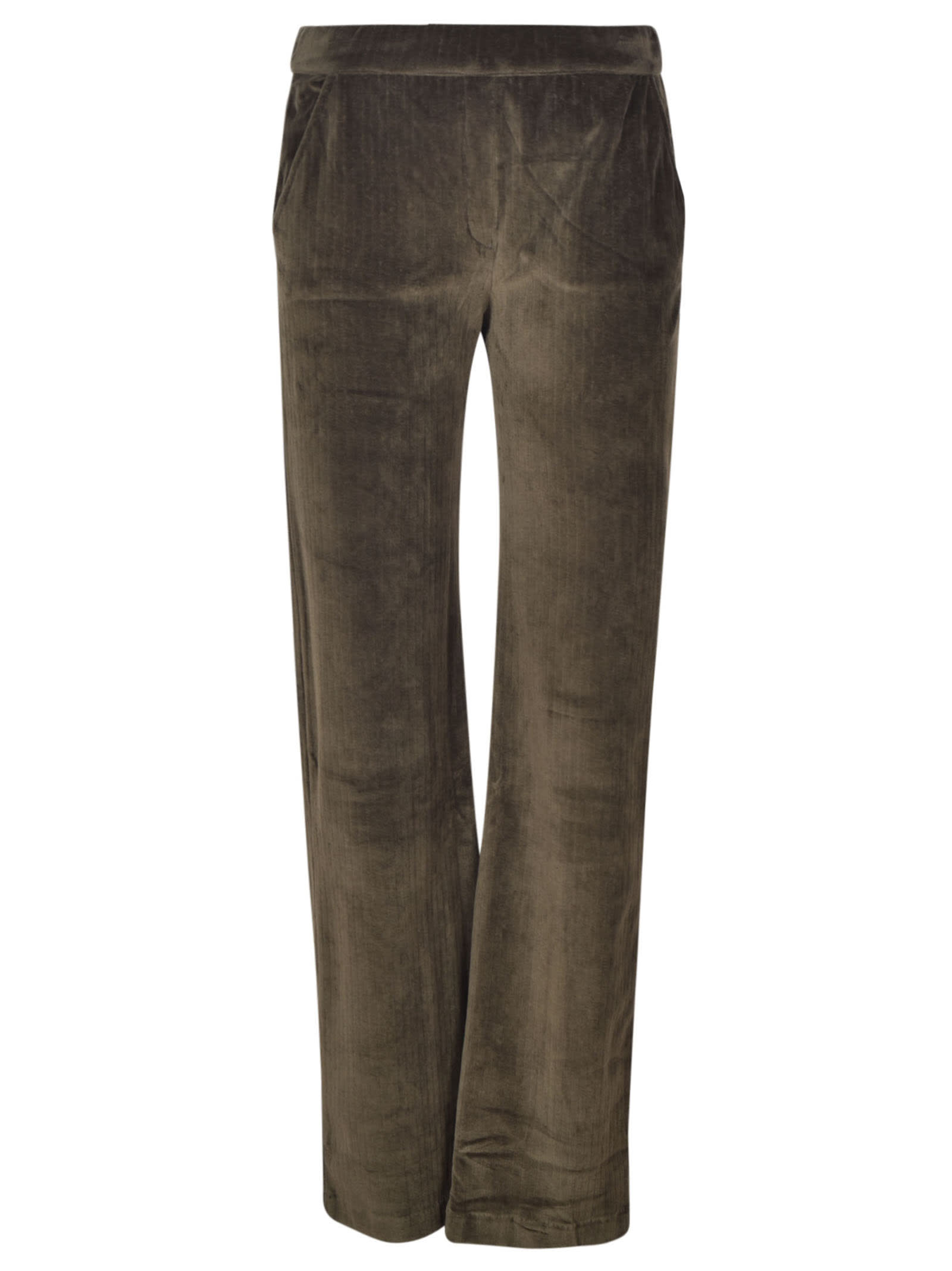 Click to view more detailed imagery on our partner's website Majestic Straight Leg Corduroy Trousers In Deep Green