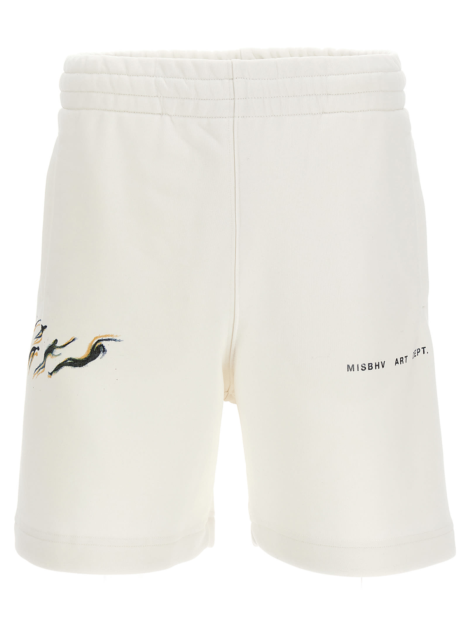 MISBHV Denim Monogram Carpenter Shorts in White for Men