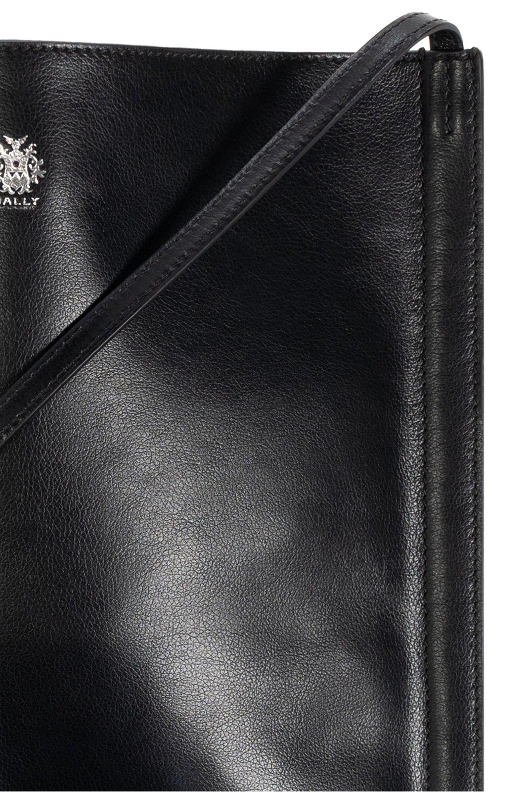 Shop Bally Logo Printed Shoulder Bag