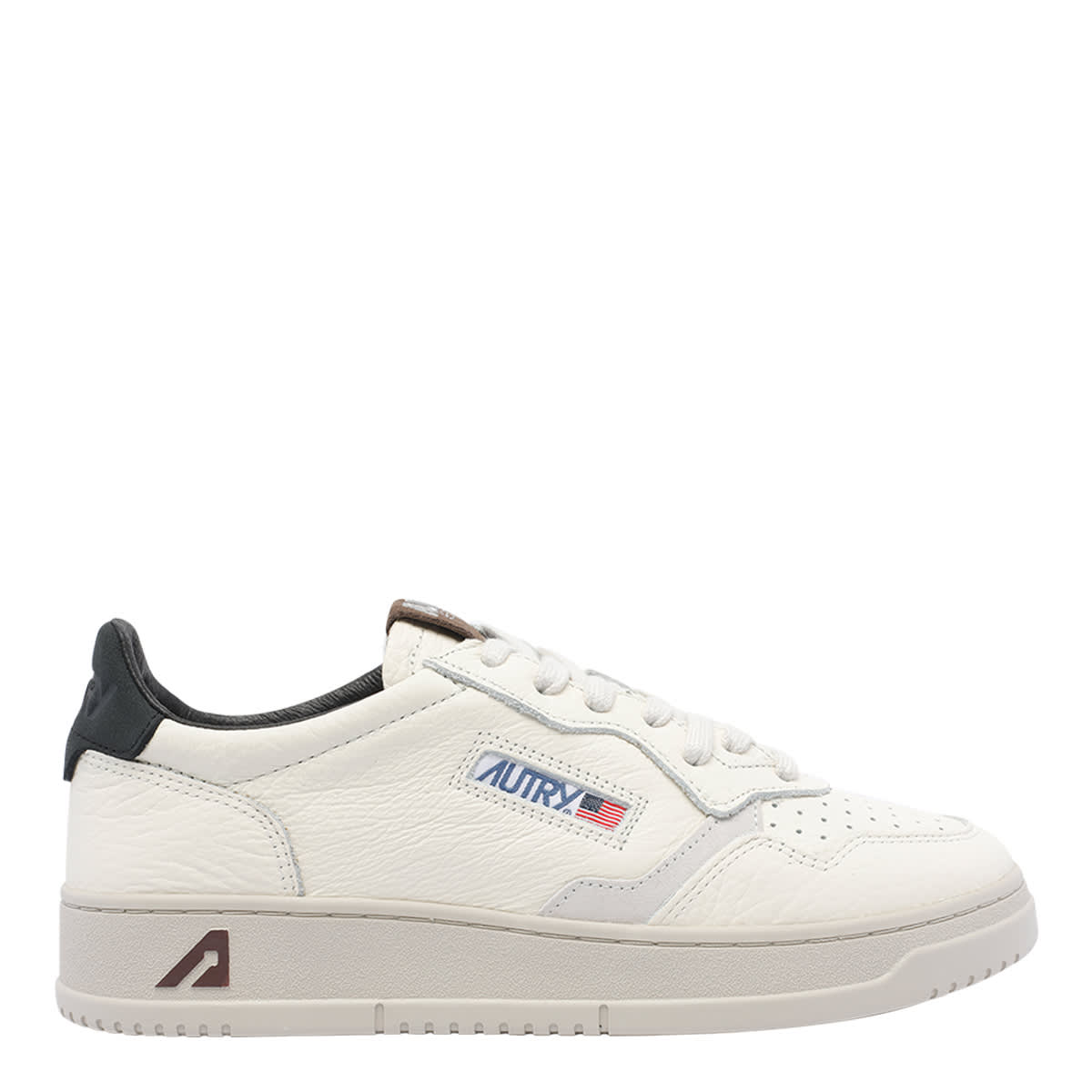 Autry Medalist Leather Low-top Sneakers In White