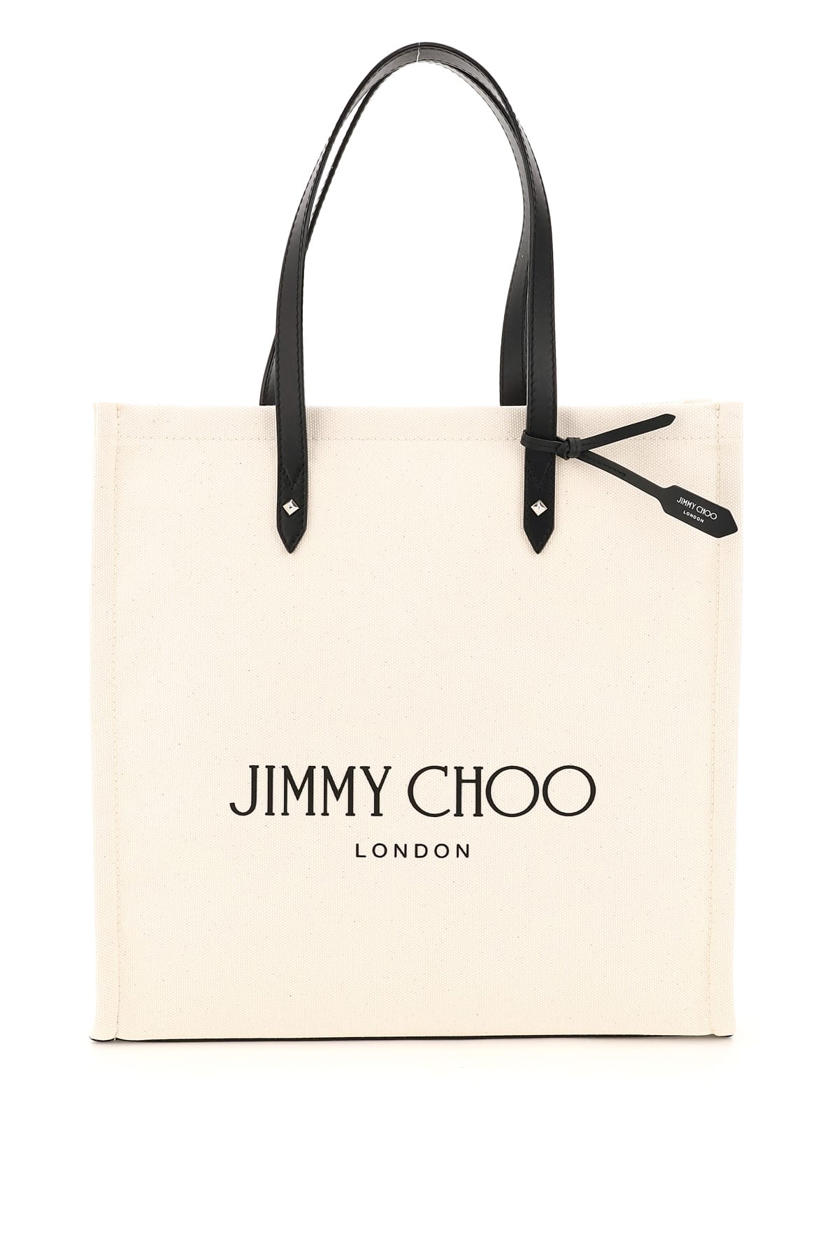 Jimmy Choo Canvas Tote Bag With Logo