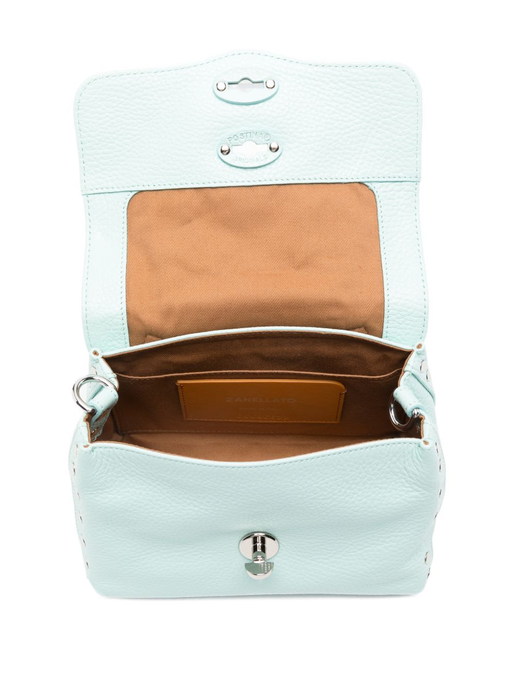 Zanellato Postina Daily Baby Leather Handbag In Green