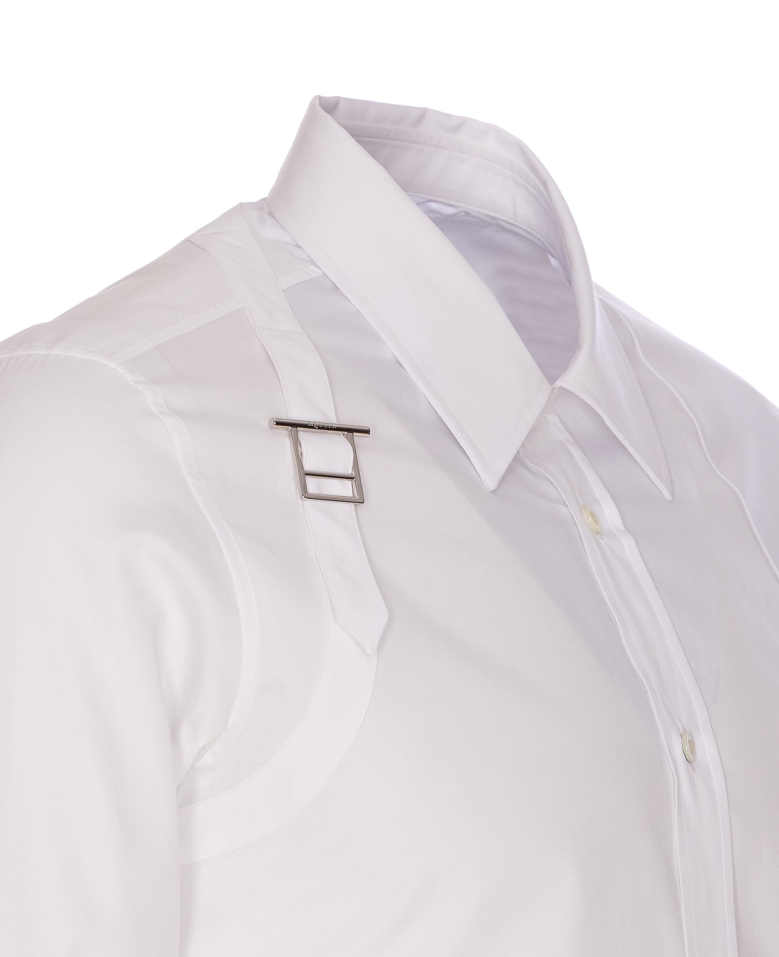 Alexander Mcqueen Harness Shirt In White