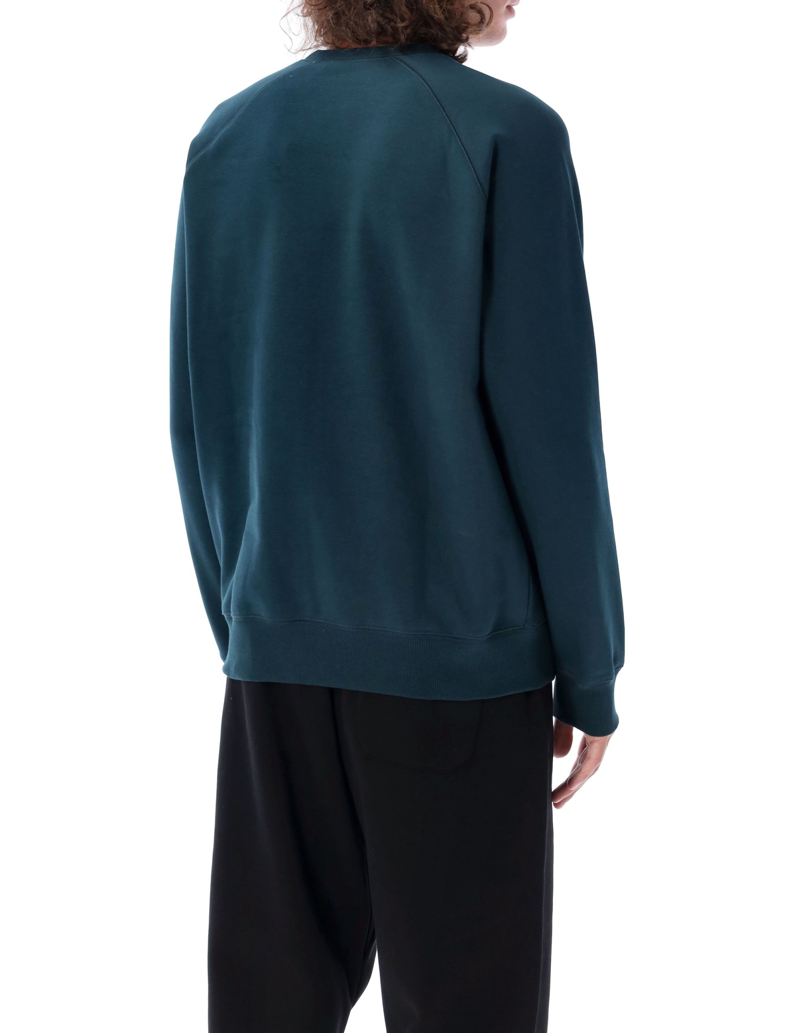 Carhartt Chase Sweatshirt In Duck Blue