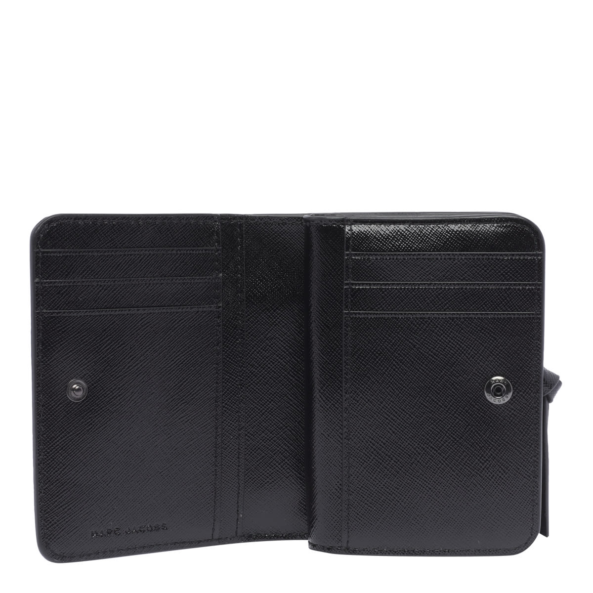 Shop Marc Jacobs The Utility Snapshot Dtm Mini Compact Wallet In Black