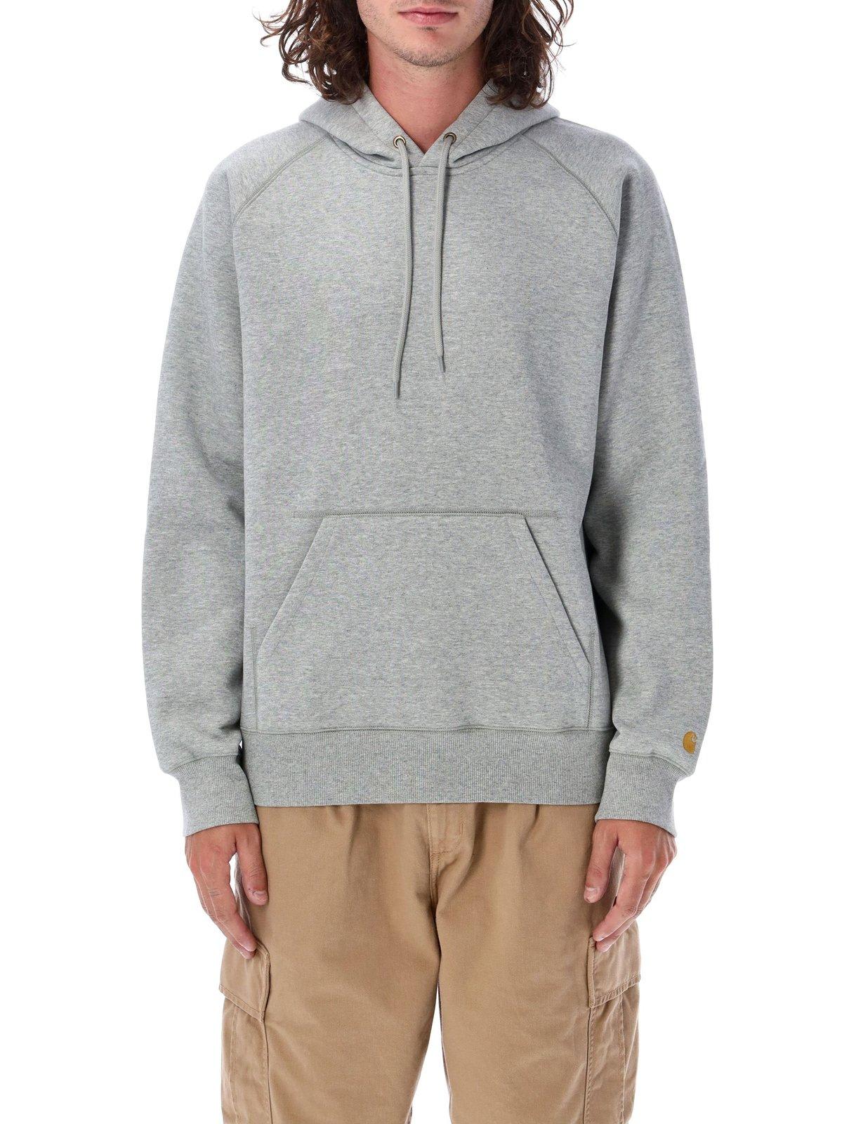 Carhartt Work In Progress Chase Cotton Blend Zip-up Hoodie In Grey