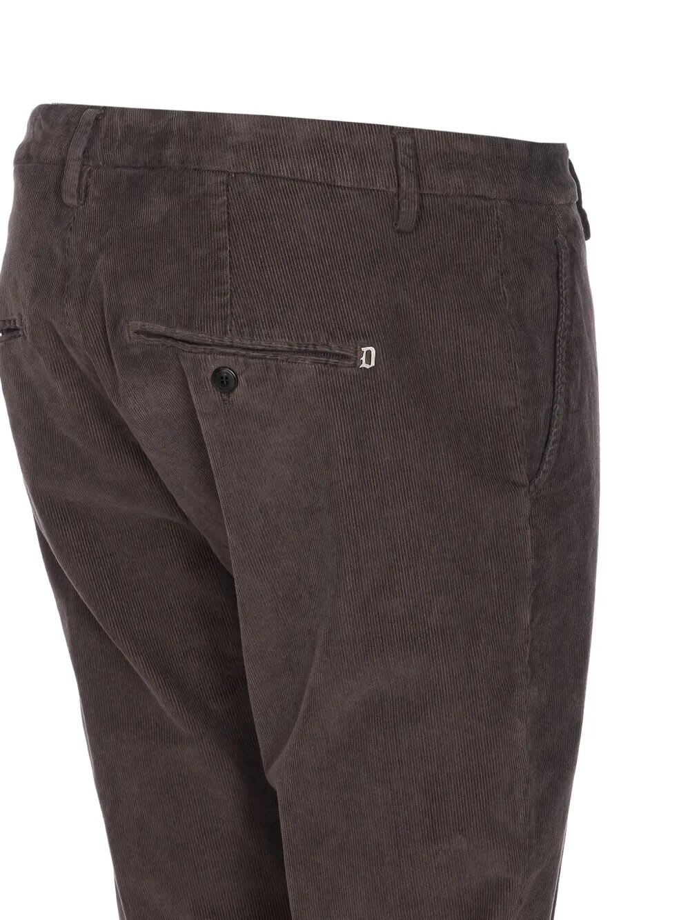 Dondup Tapered Trousers With Coasts In Brown