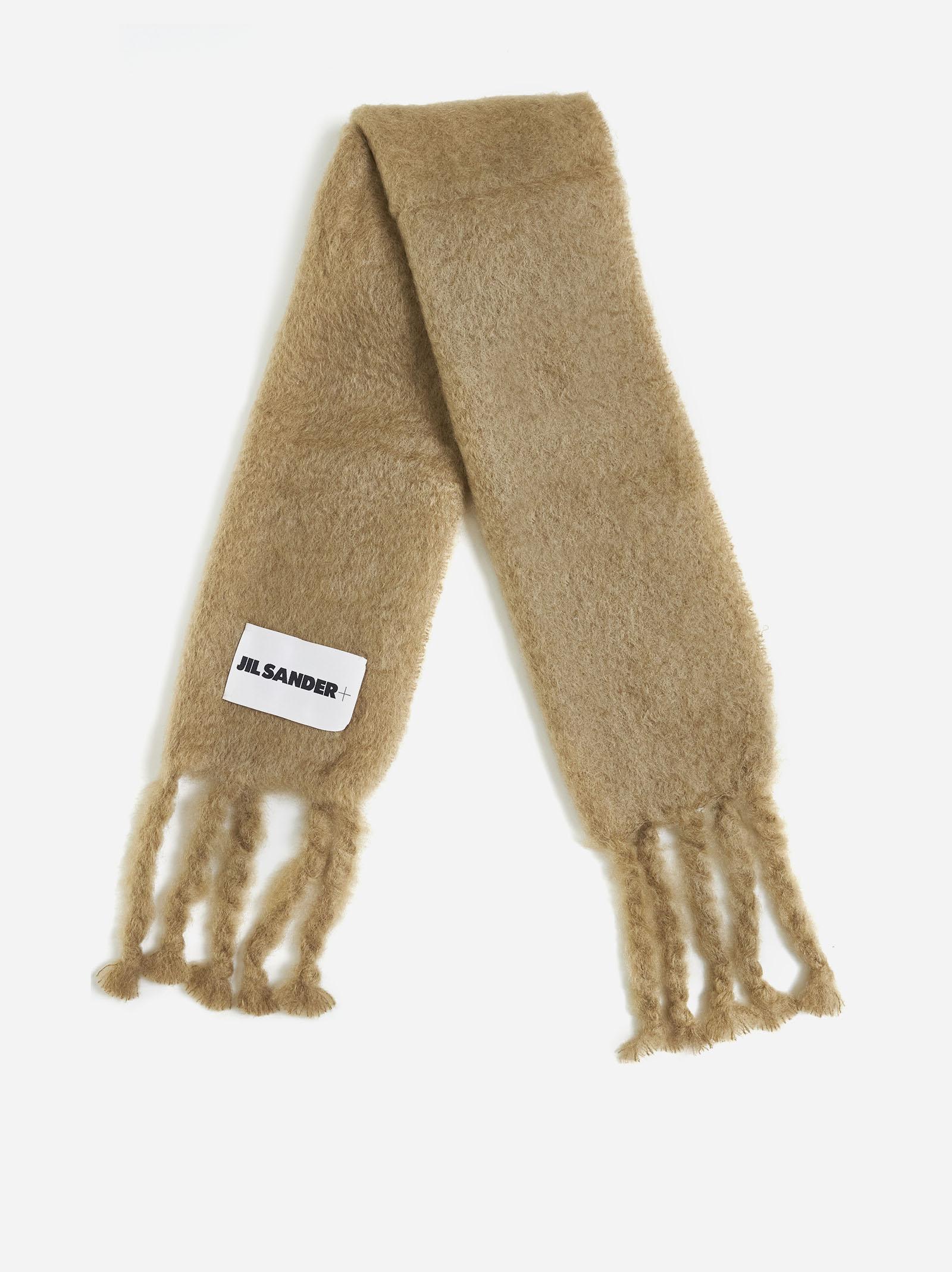 Shop Jil Sander Mohair-blend Scarf In Beije