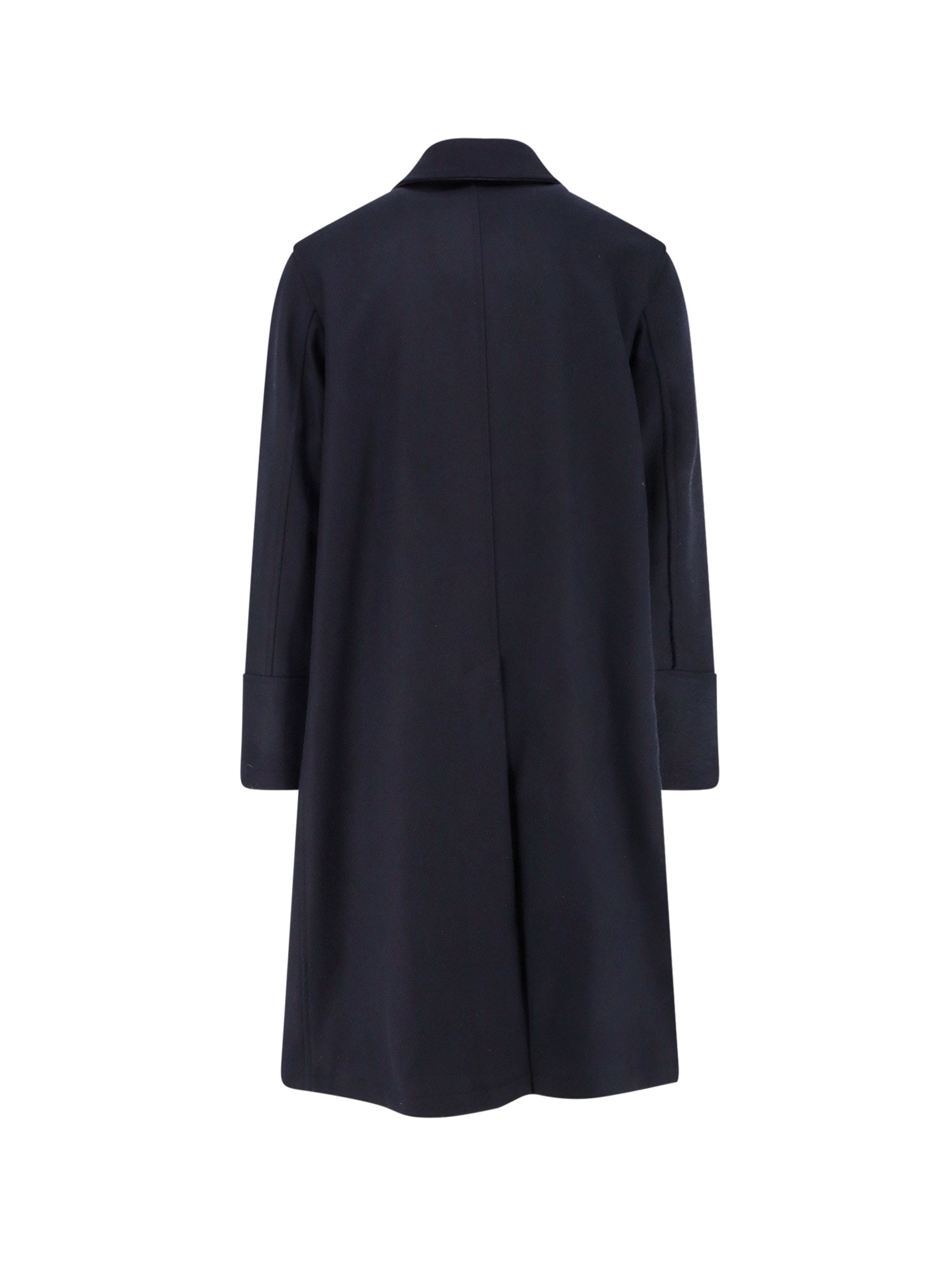 Sealup Classic Collar Coat In Black