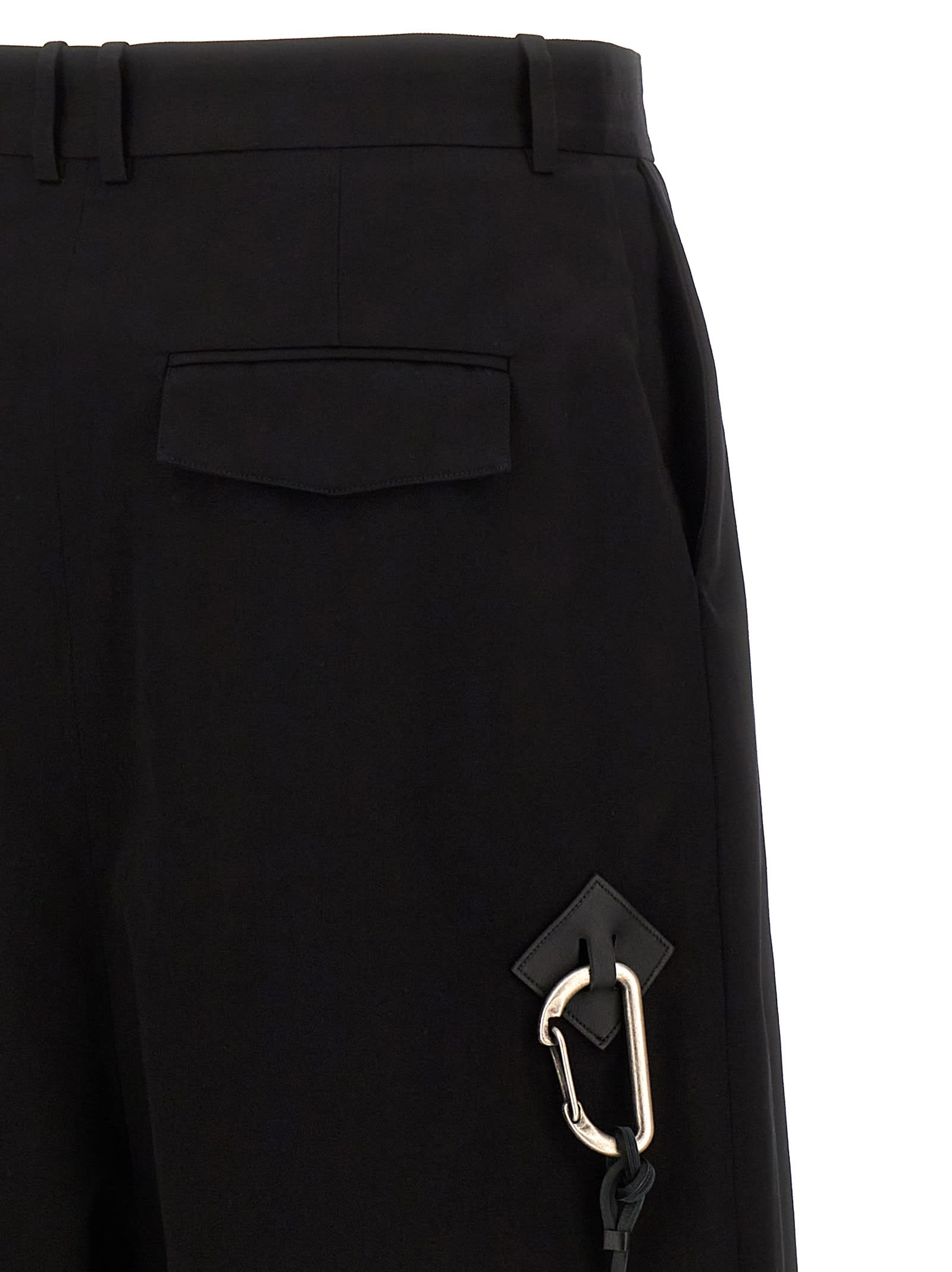 Shop Loewe Low Crotch Pants In Black