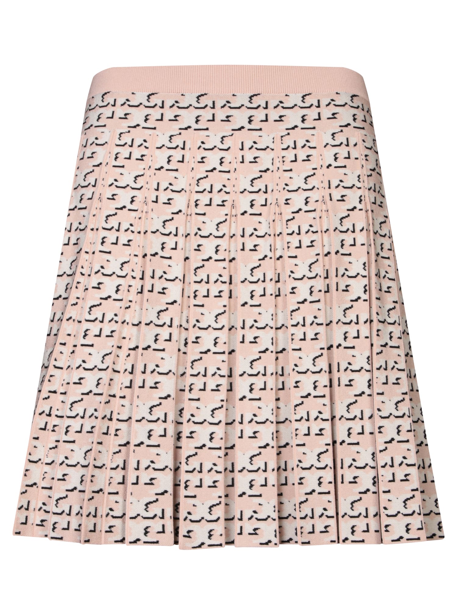 Embroidered Viscose Blend Skirt