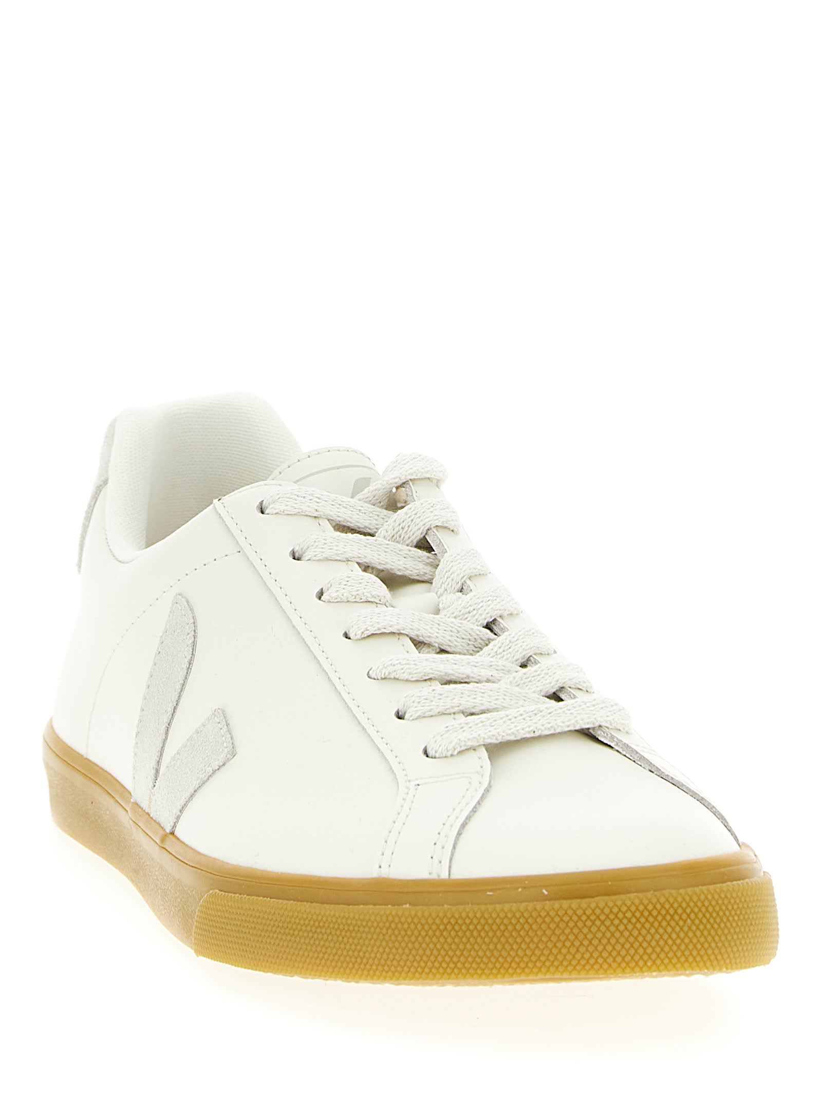Veja Campo Chtomefree Leather Sneakers In White