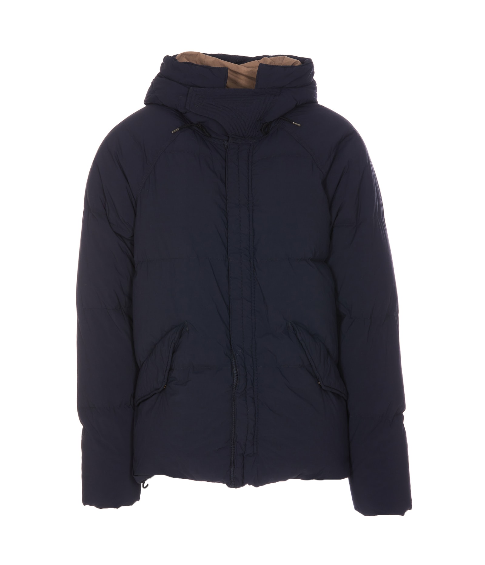 Ten C Short Parka Artic In Blue