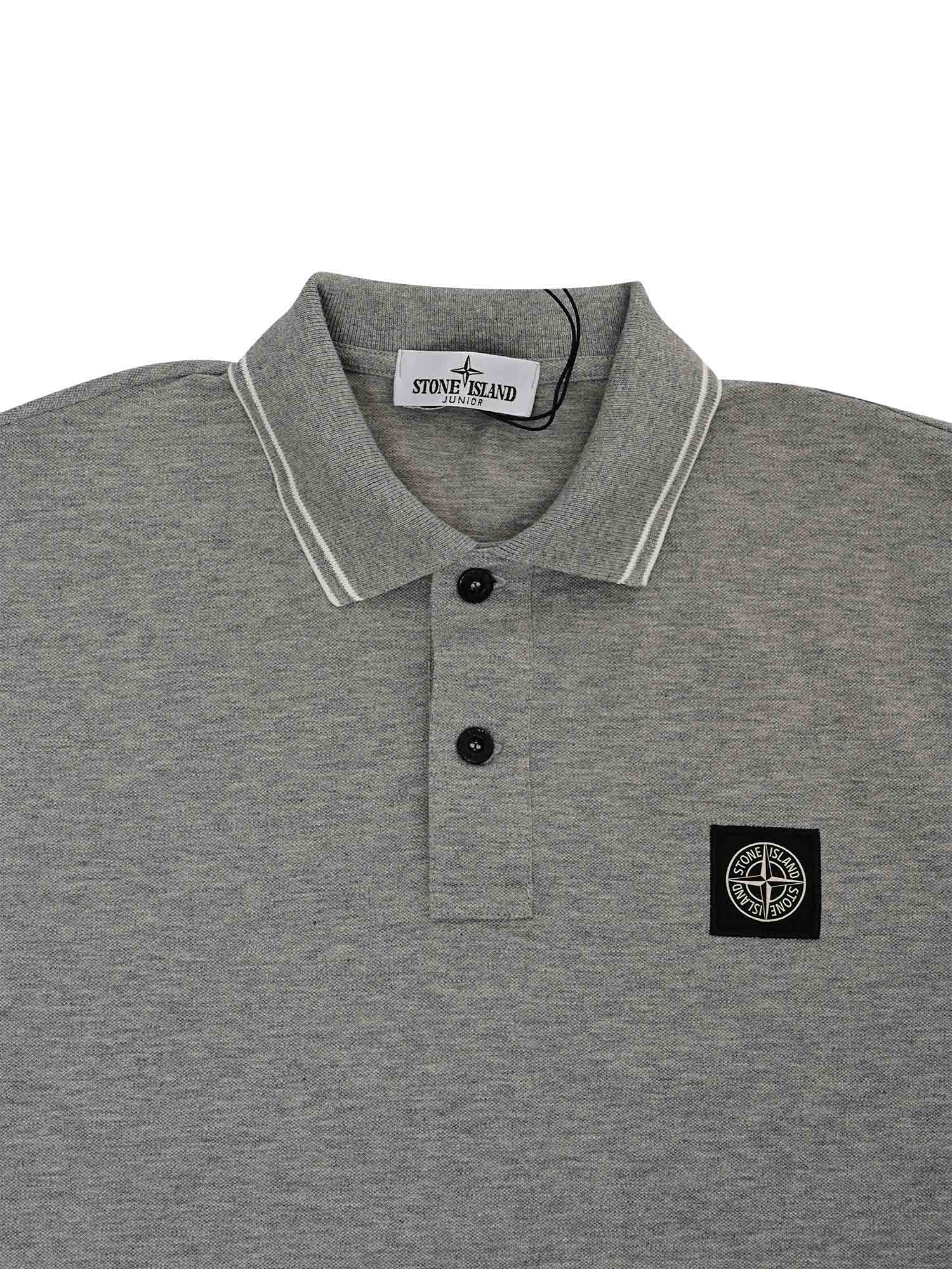 Stone Island Polo Shirt In Gray