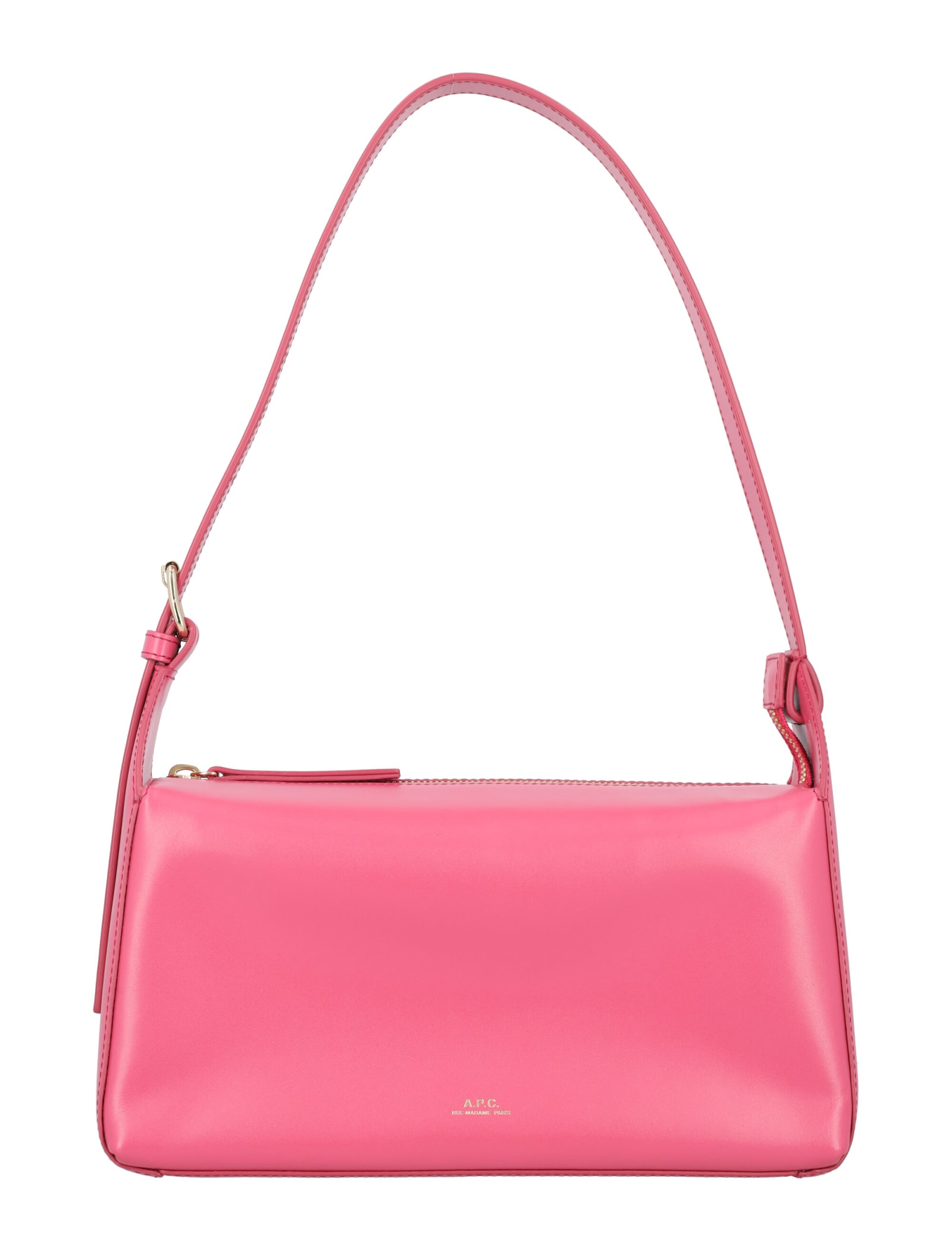 Shop Apc Sac Virginie Baguette In Fucsia Rose