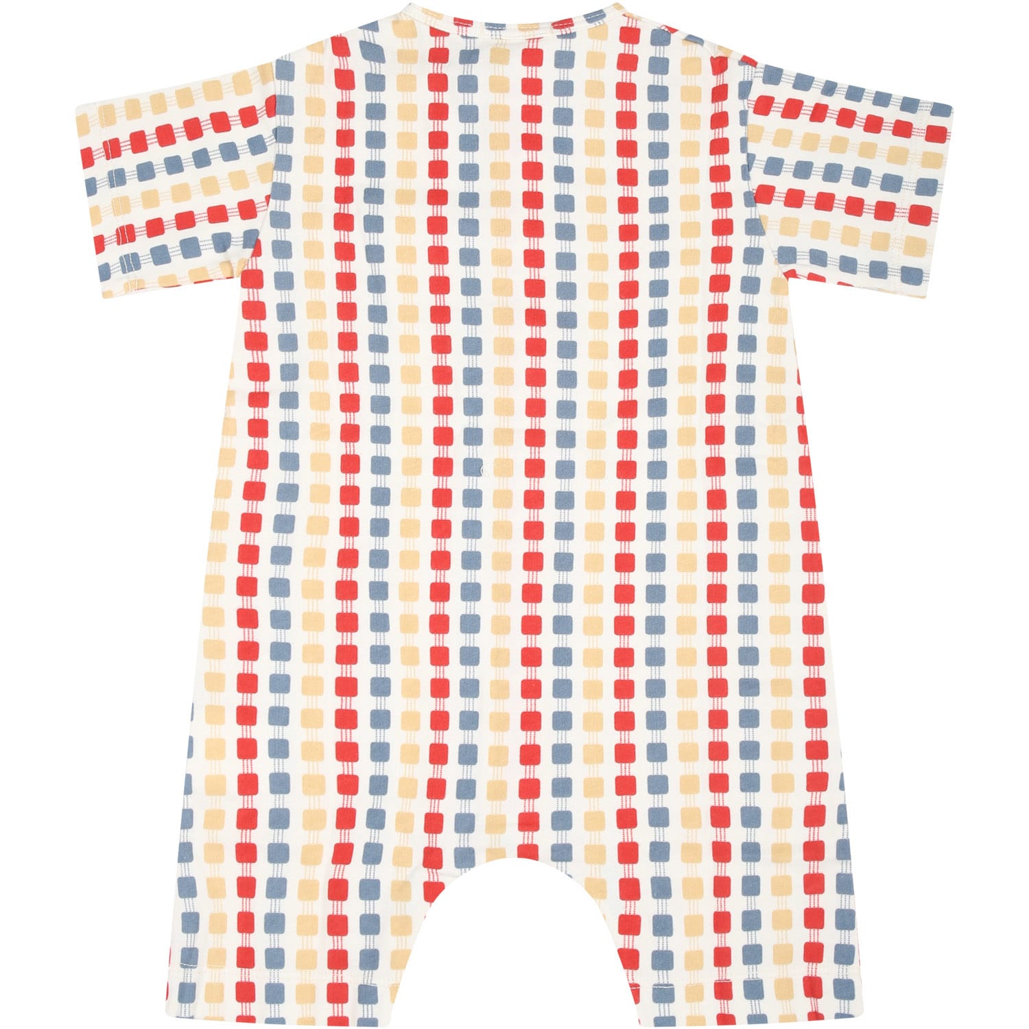 Shop Coco Au Lait Ivory Romper For Babykids With Logo And Geometric Pattern