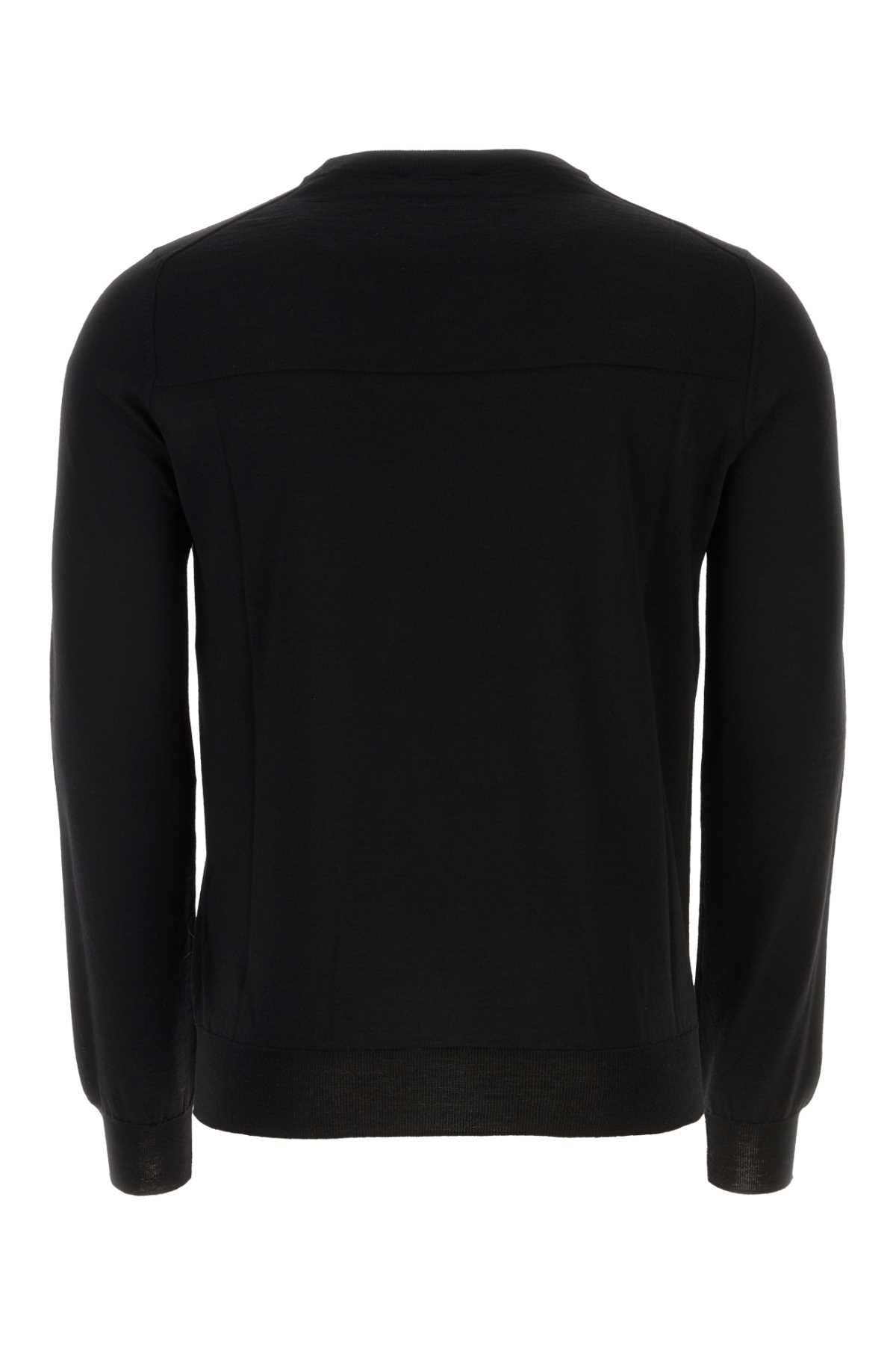 Shop Jil Sander Black Wool Sweater In 001