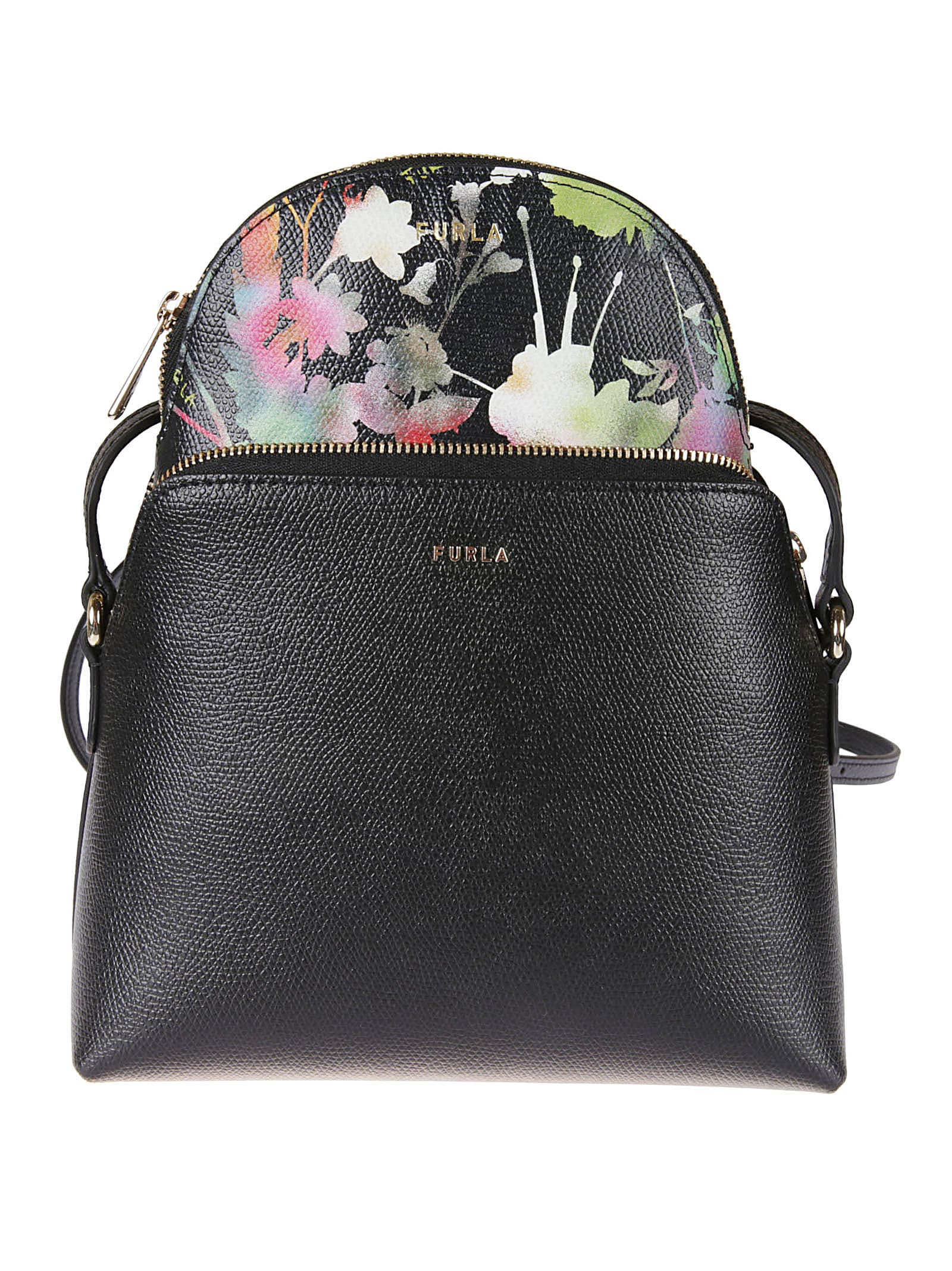 Furla Floral Pouch Detail Shoulder Bag