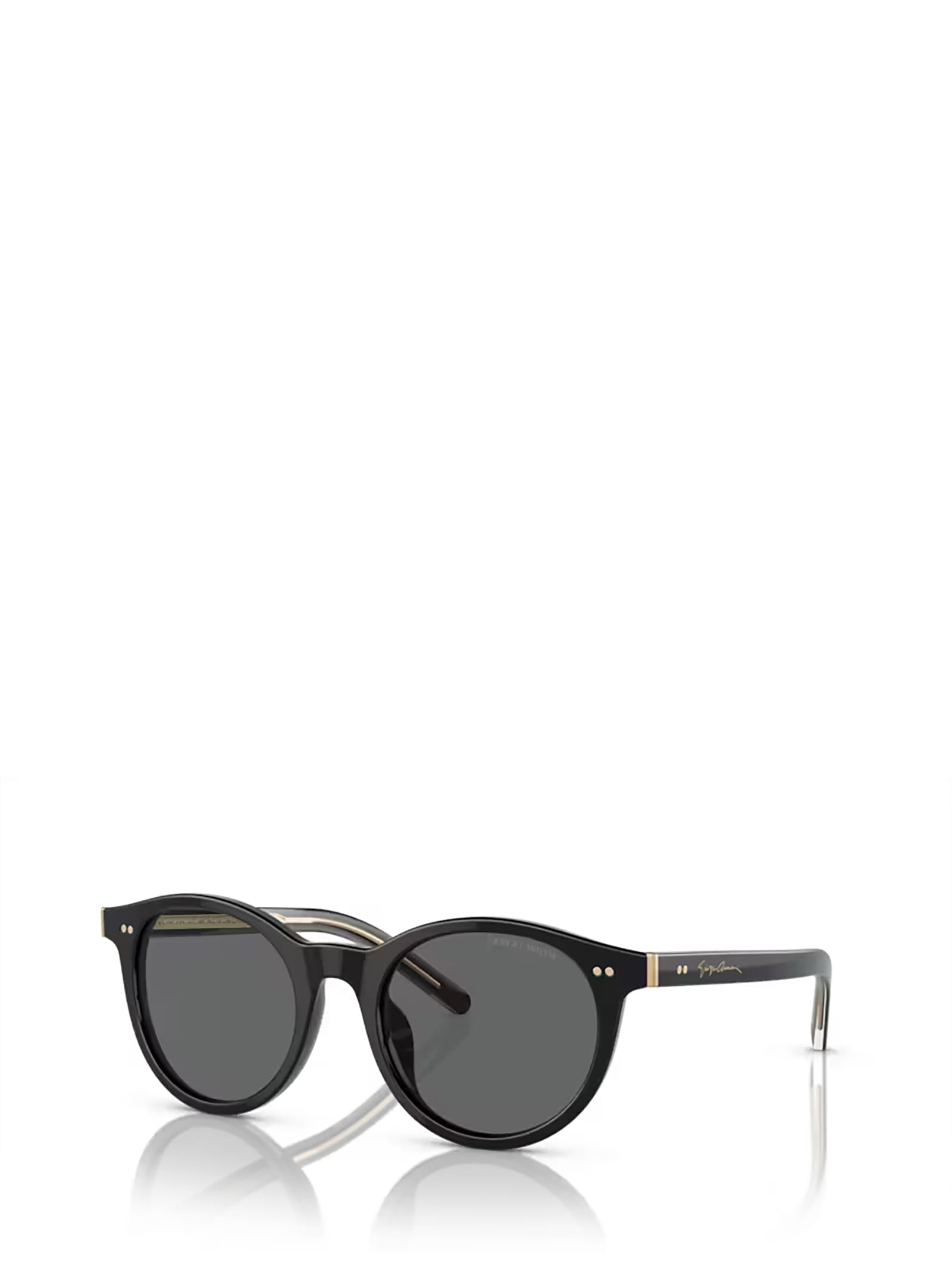 Shop Giorgio Armani Ar8199u Black Sunglasses