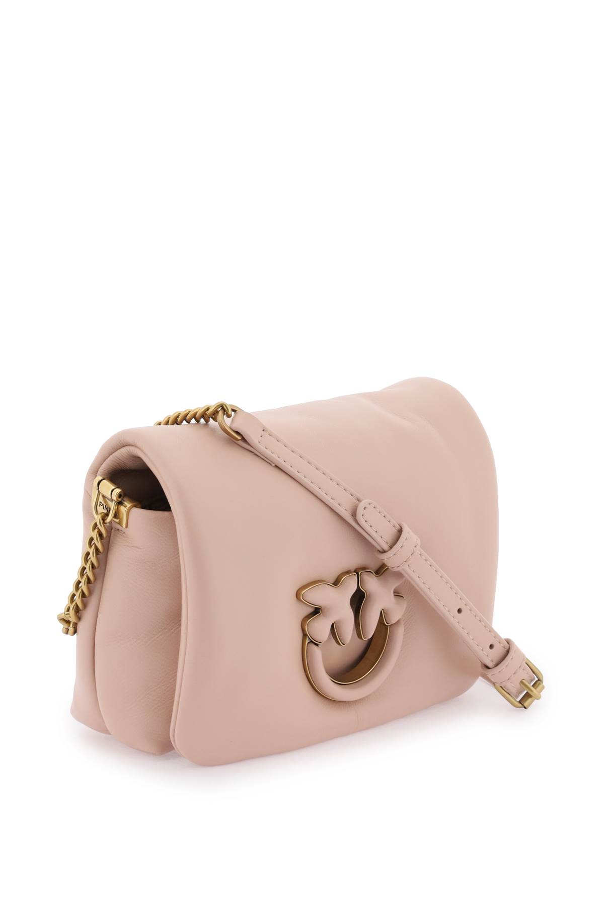 Pinko Baby Love Bag Click Puff In Nappa Leather In B Cipria