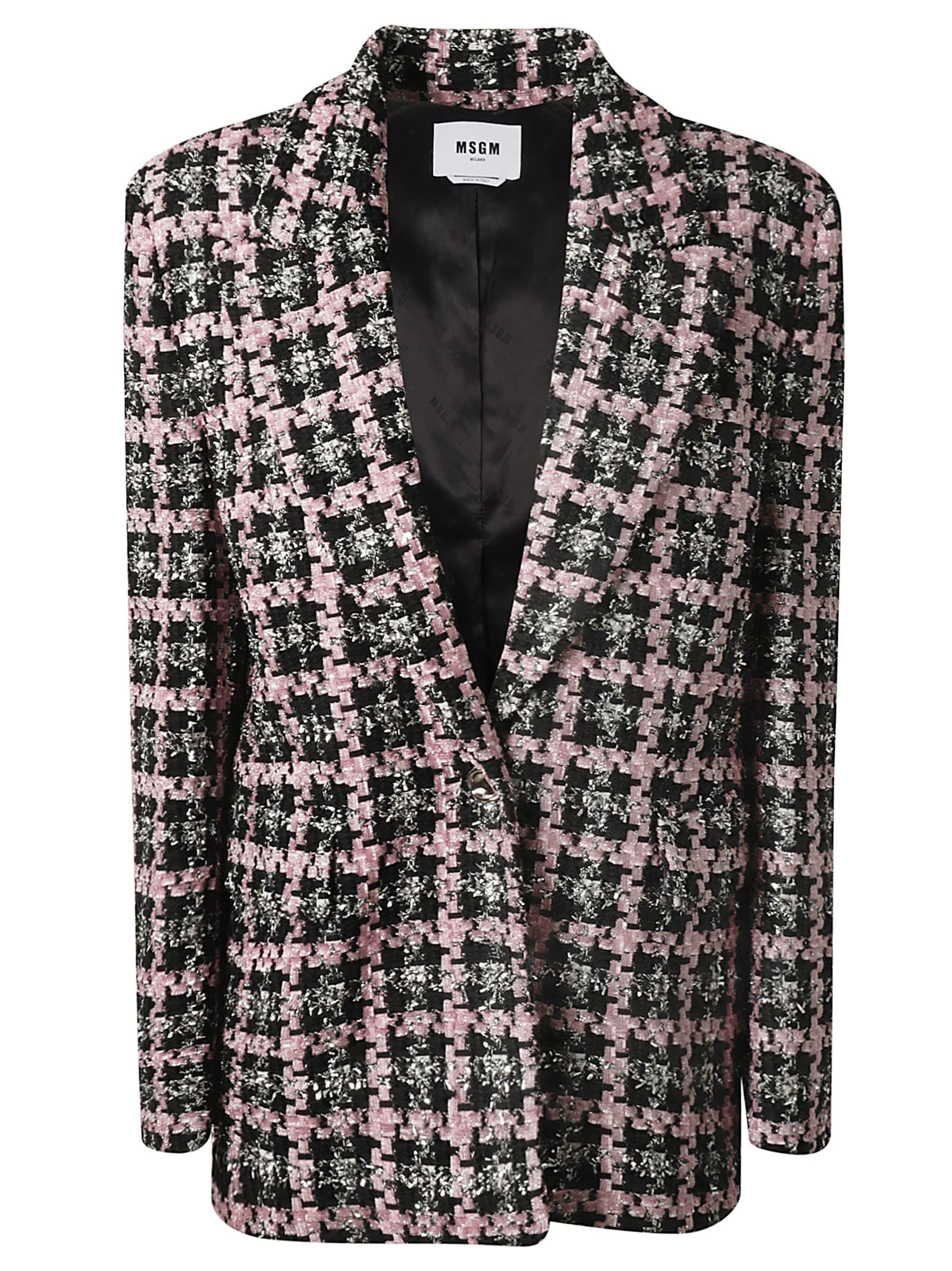 Msgm Single-Buttoned Embellished Blazer