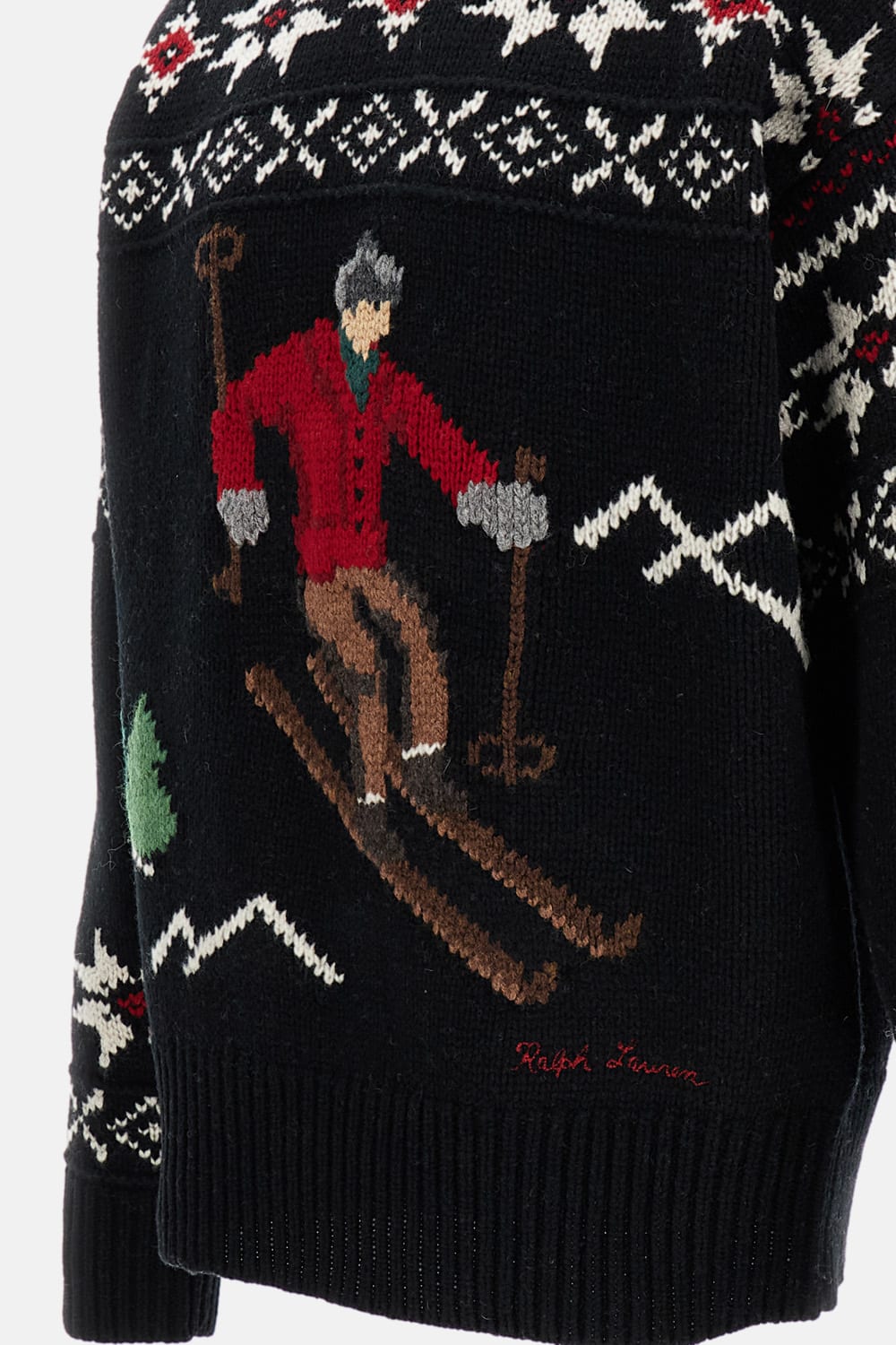Polo Ralph Lauren Skier Long-sleeve Jumper In Black