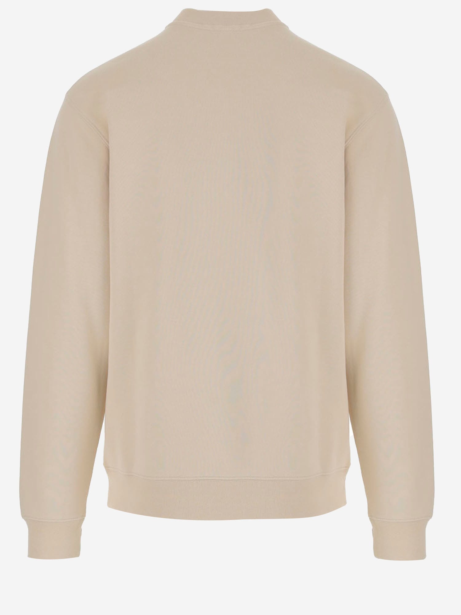 Jacquemus Men The Gros Grain Crewneck Sweatshirt With Logo Plaque In Neutral
