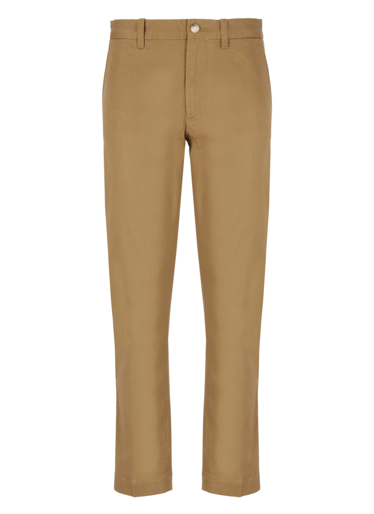 Shop Ralph Lauren Cotton Trousers In Brown