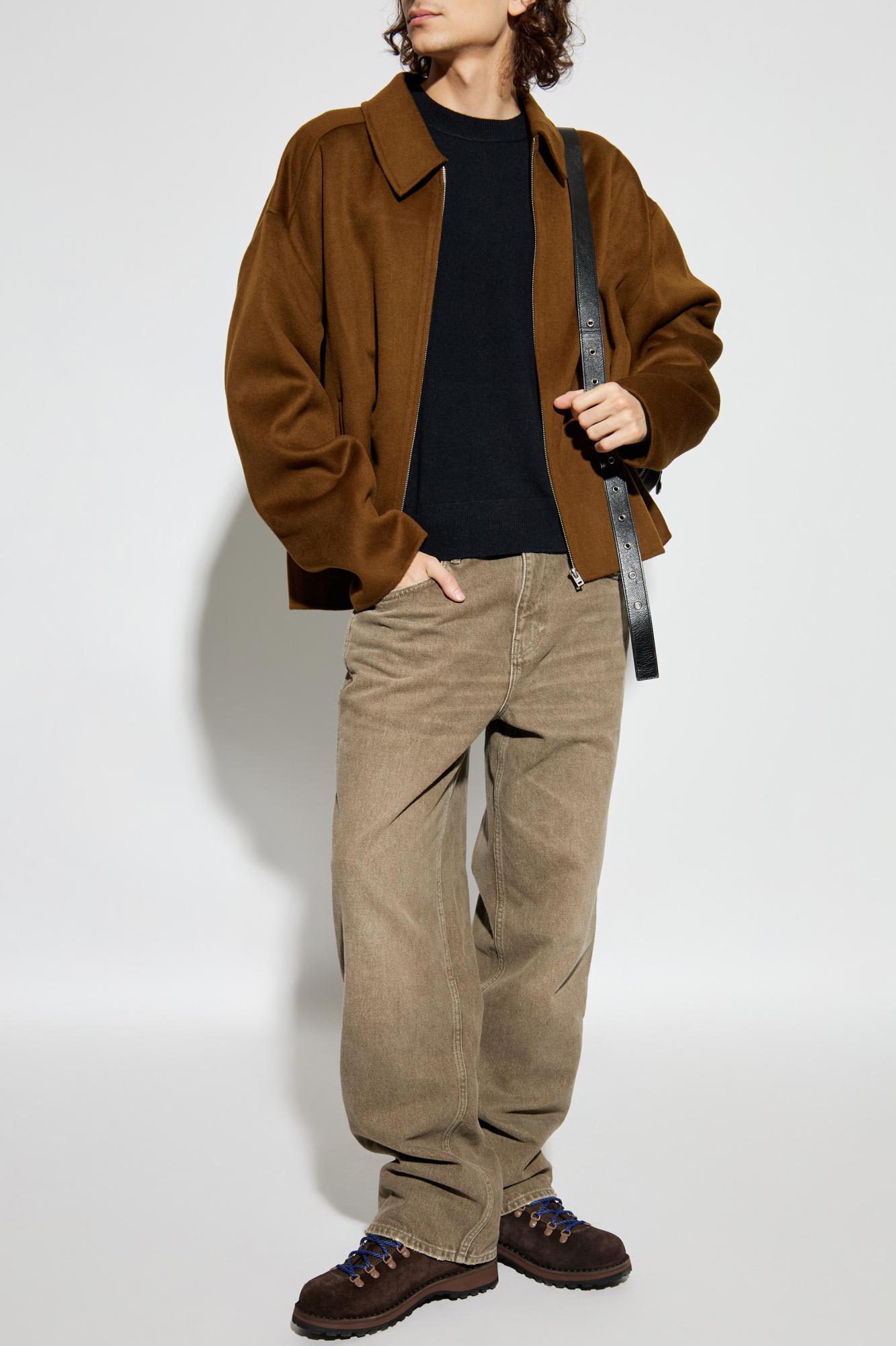 Acne Studios Wool Sweater With Logo In Black