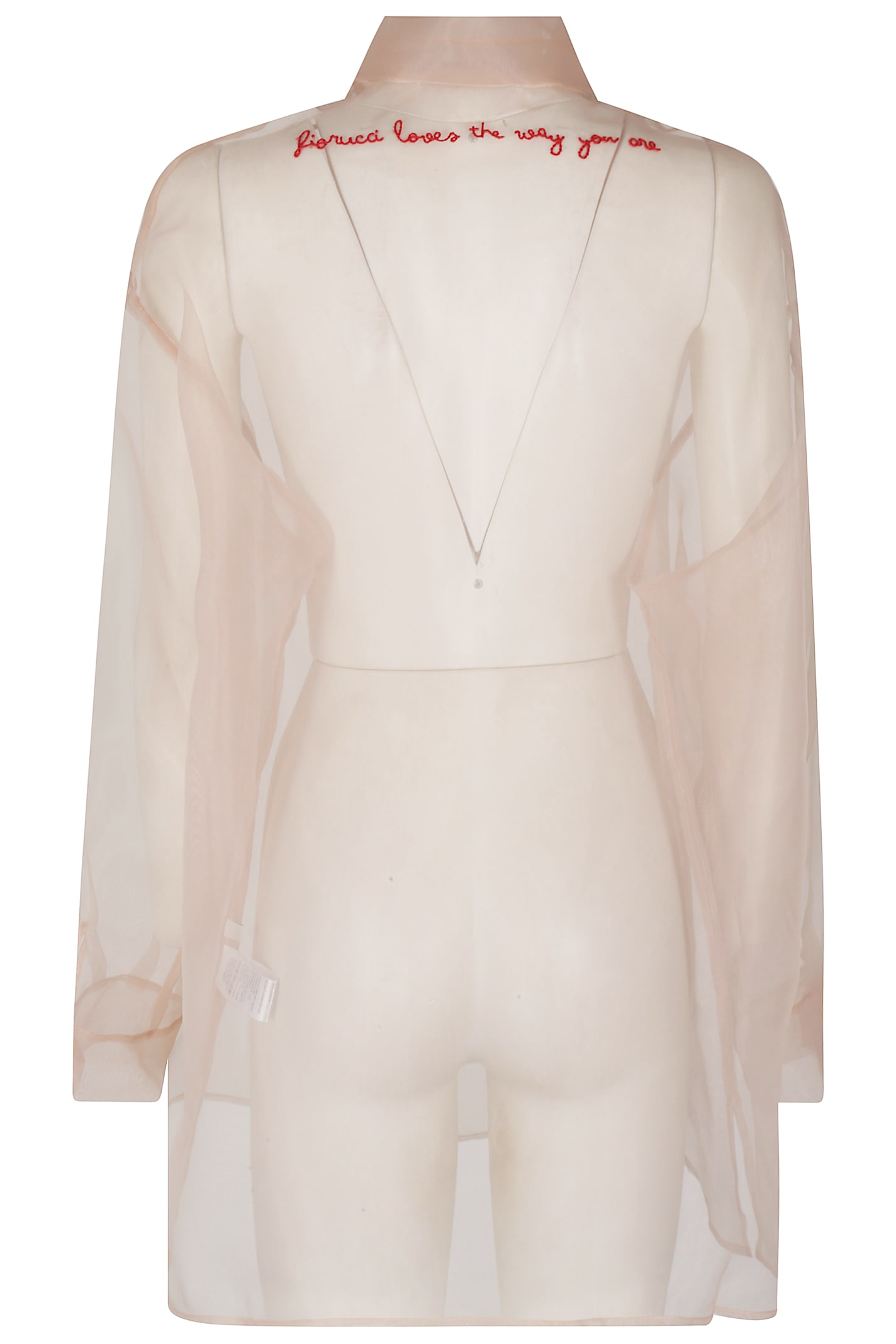 Fiorucci Organza Shirt With Contrast Embroidery