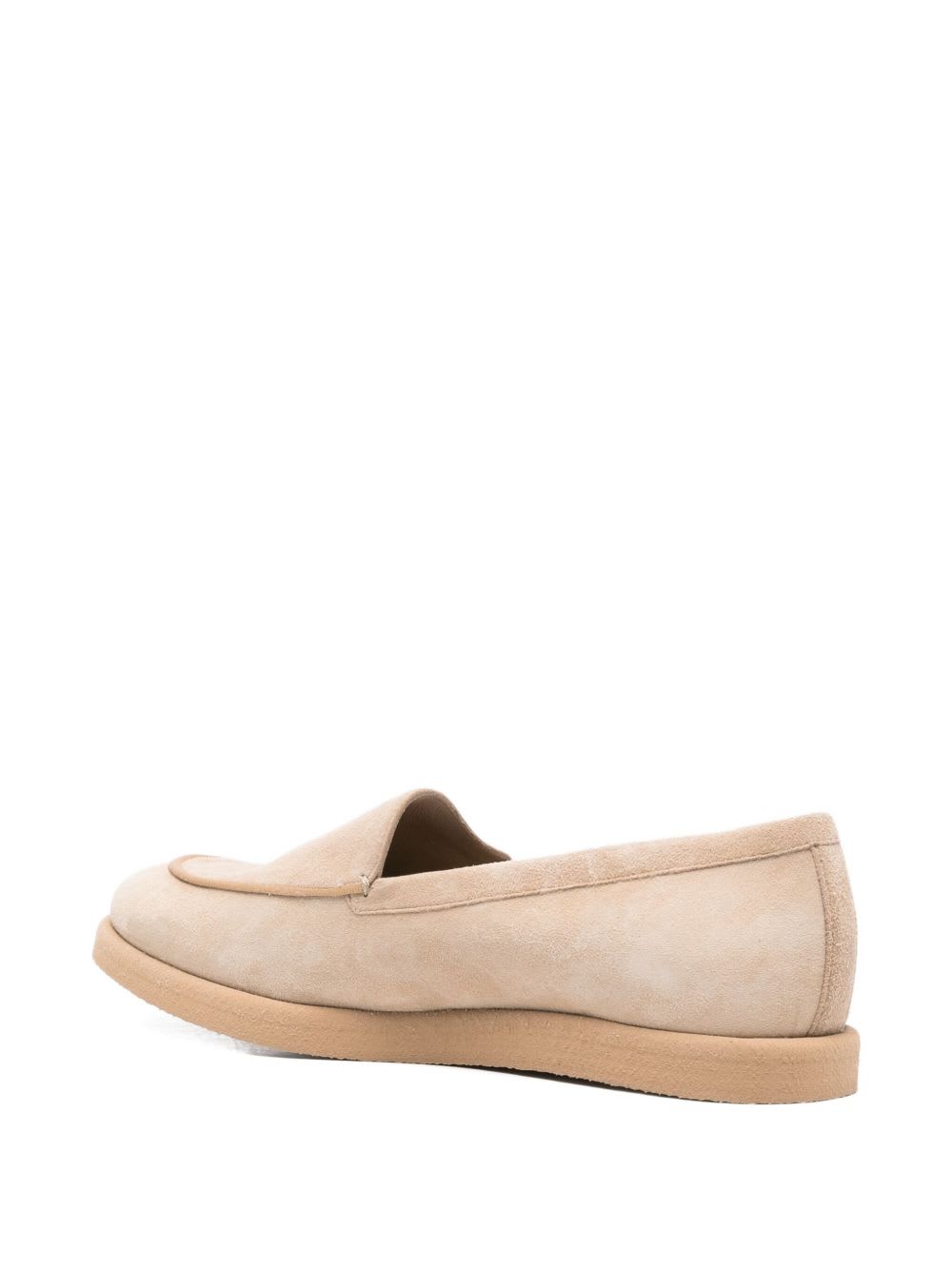 Max Mara Suede Loafers In Neutral