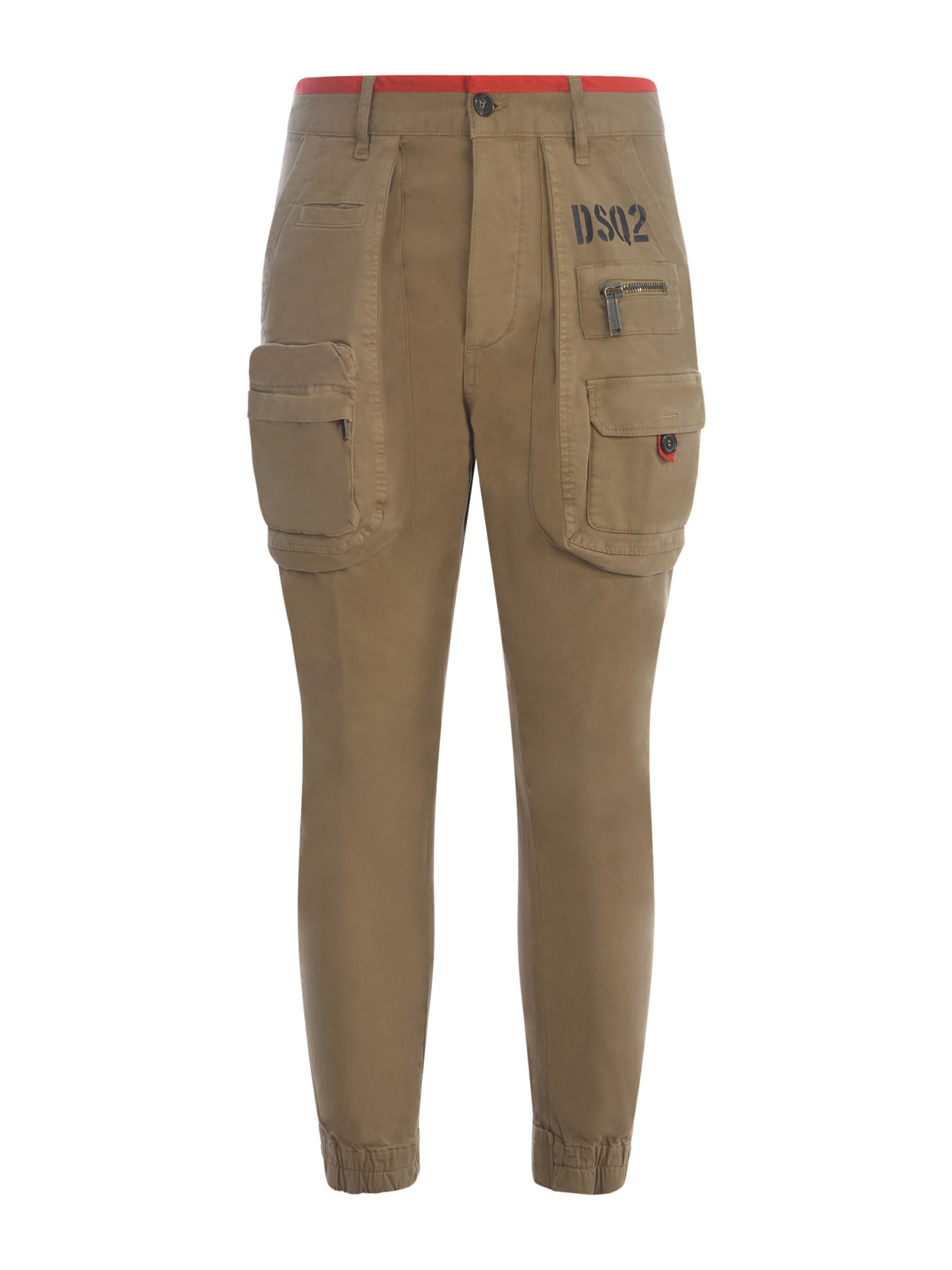 Shop Dsquared2 Trousers  Sexy Cargo In Cotton In Beige