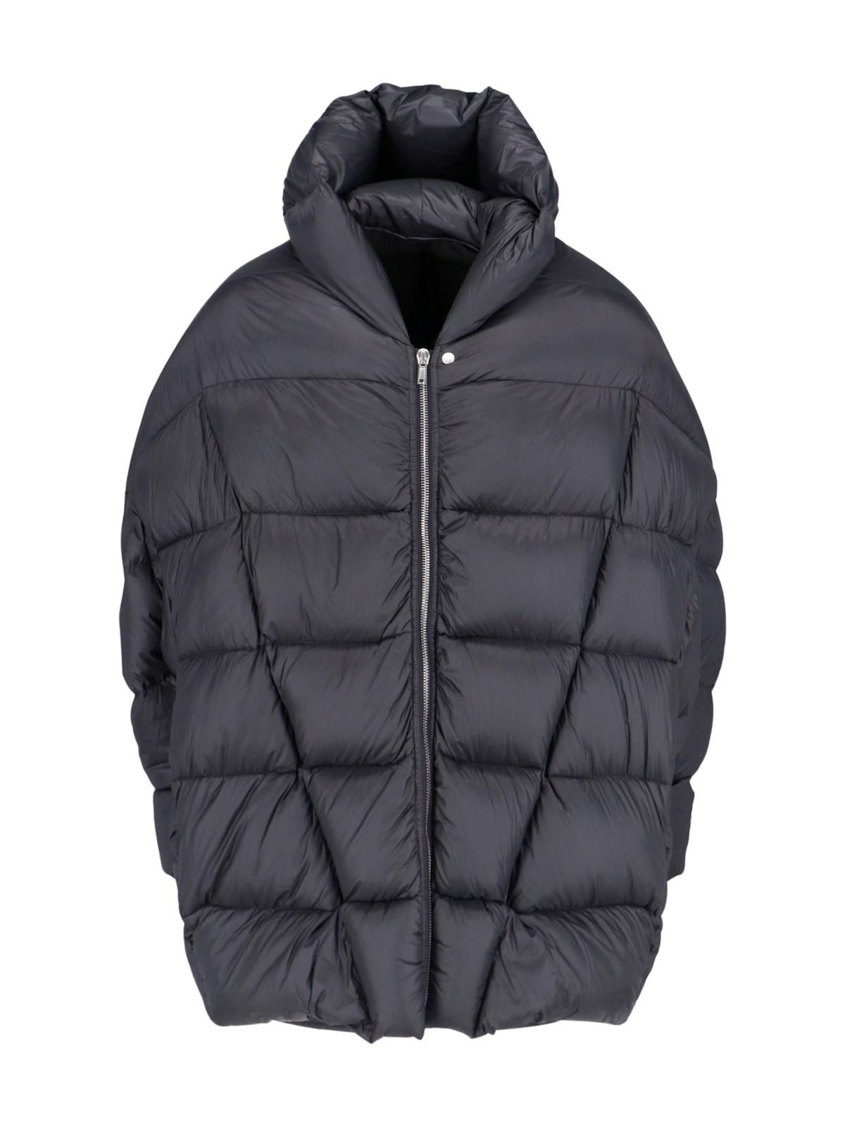 Shop Rick Owens Porterville Jumbo Peter Hooded Down Jacket In Black