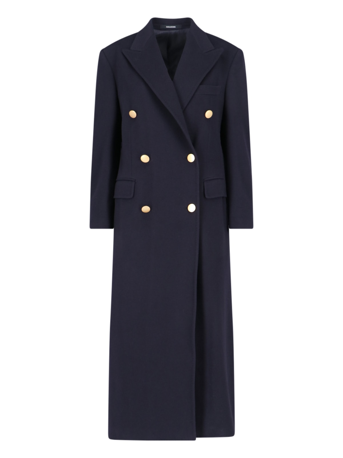 Shop Tagliatore Caitlyn Double-breasted Maxi Coat In Blue