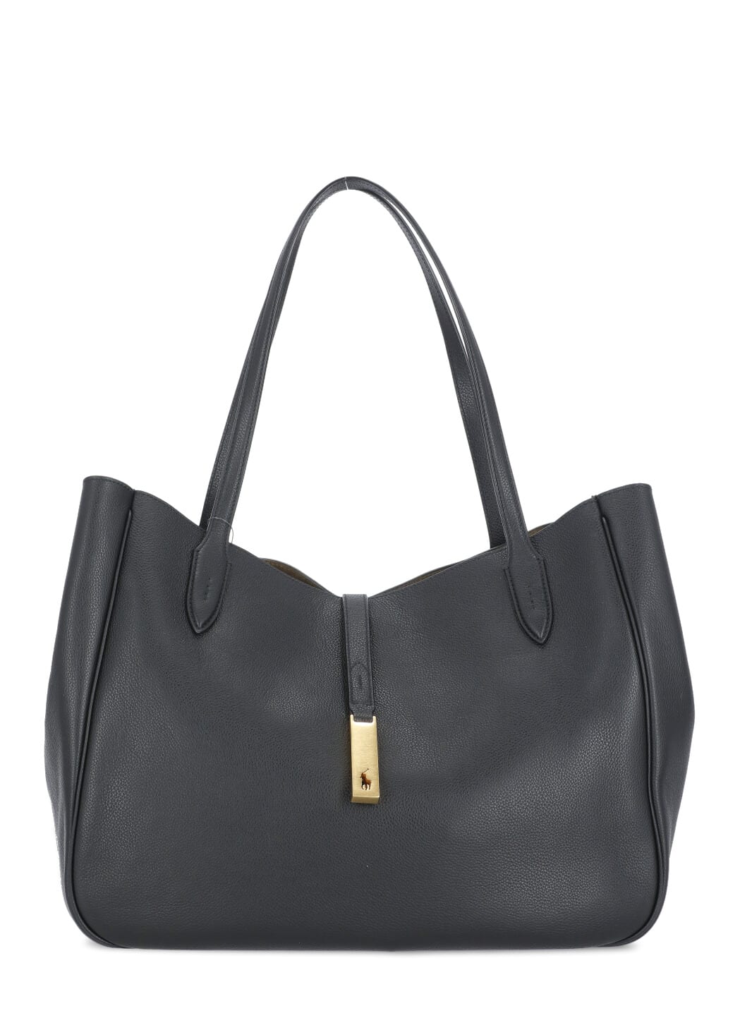 Shop Ralph Lauren Polo Id Tote Bag In Black