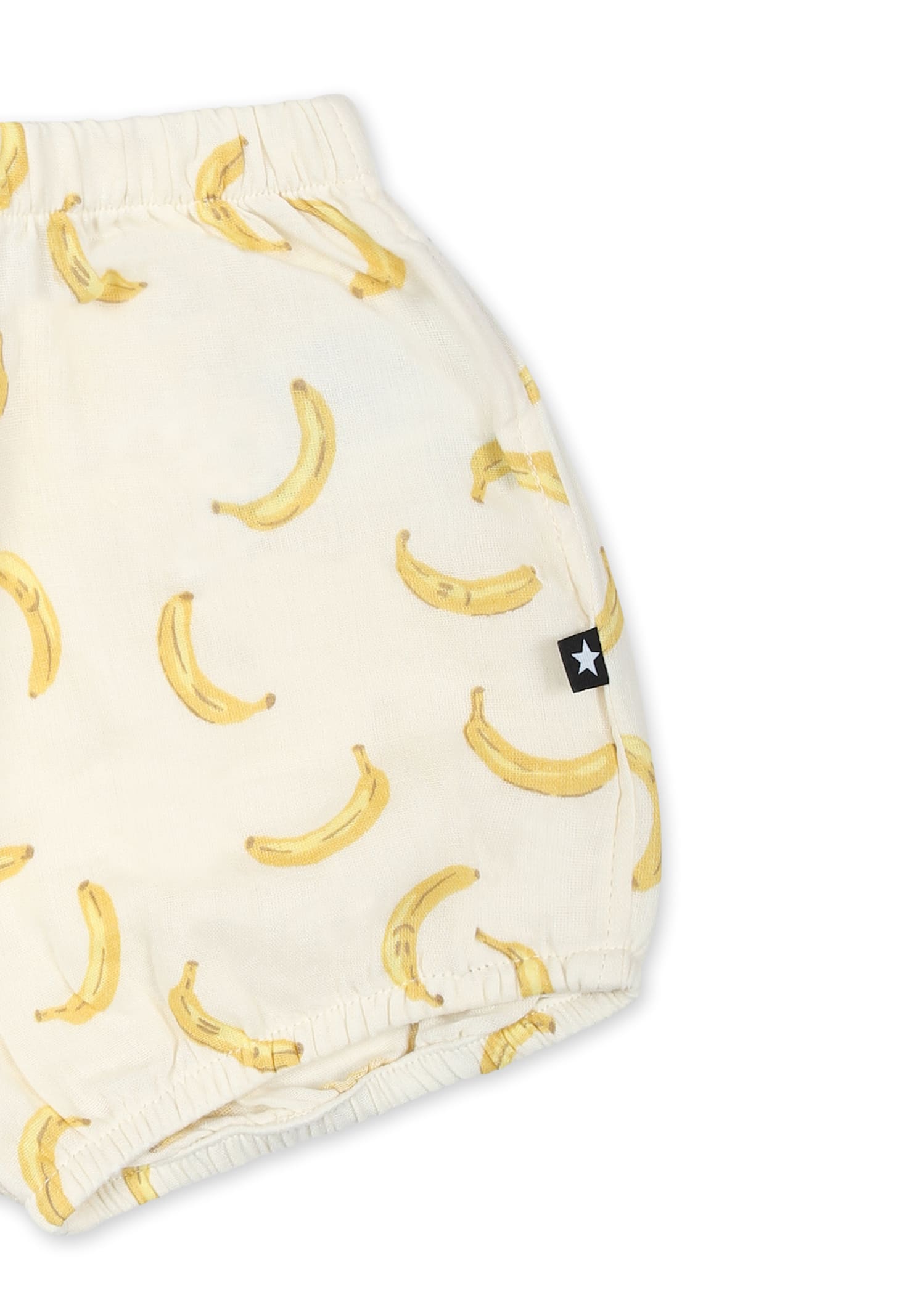 Molo Ivory Shirt For Babykids With Banana In Ivory